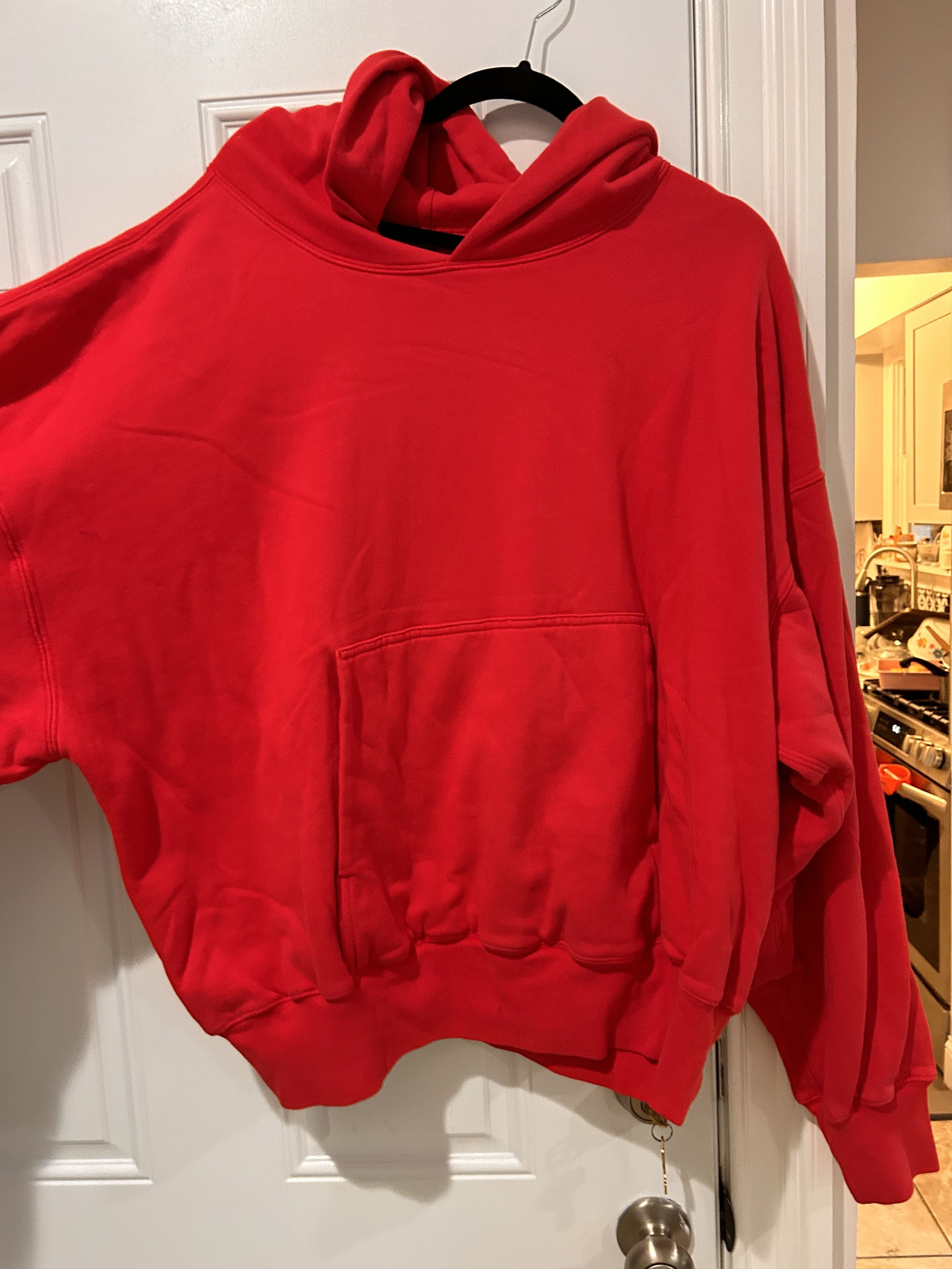 image of Yeezy Gap Hoodie Red, Men's (Size 2XL)