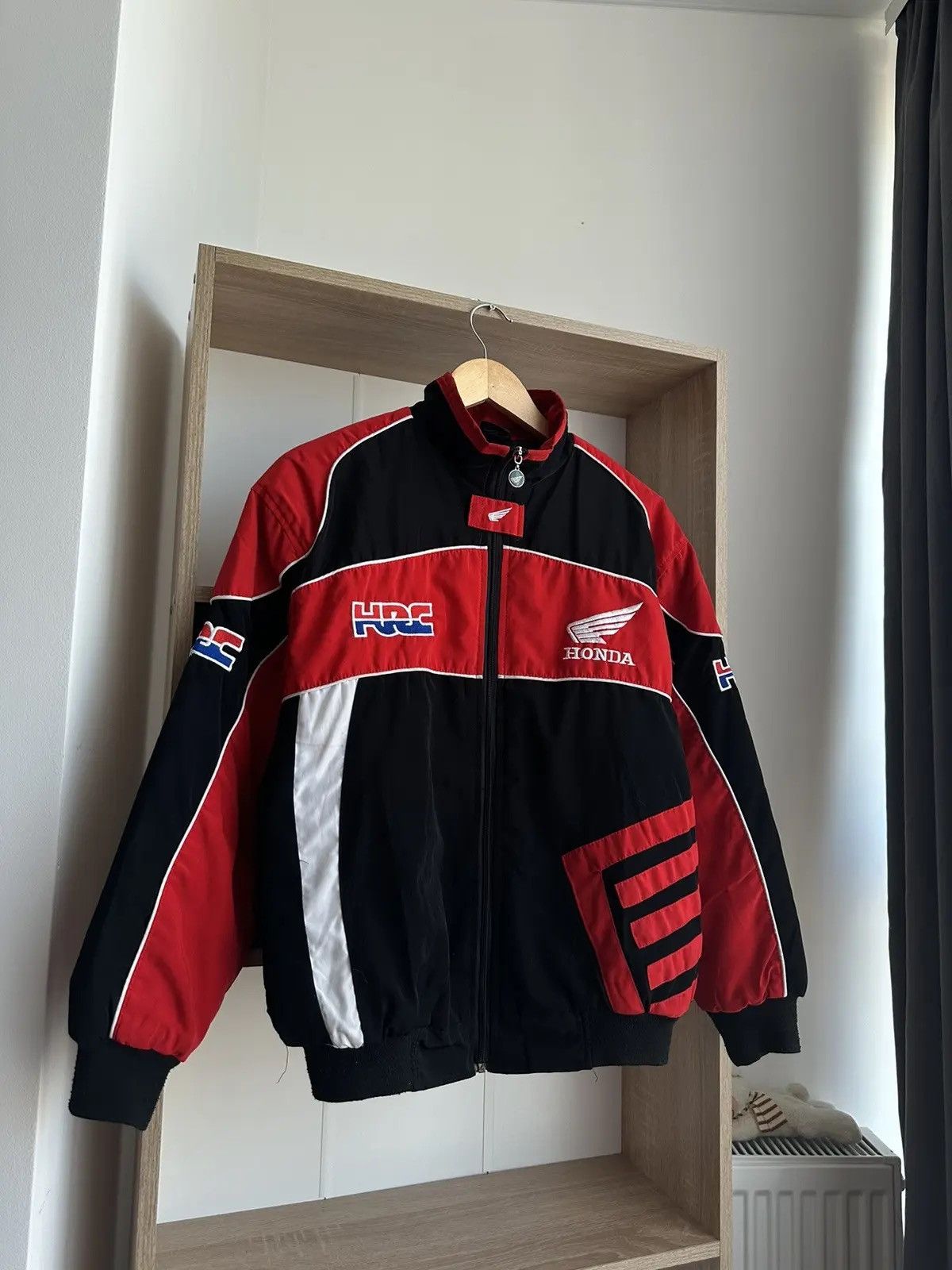 Honda × Racing × Vintage Vintage Honda HRC Racing Black Jacket Formula Uno  | Grailed