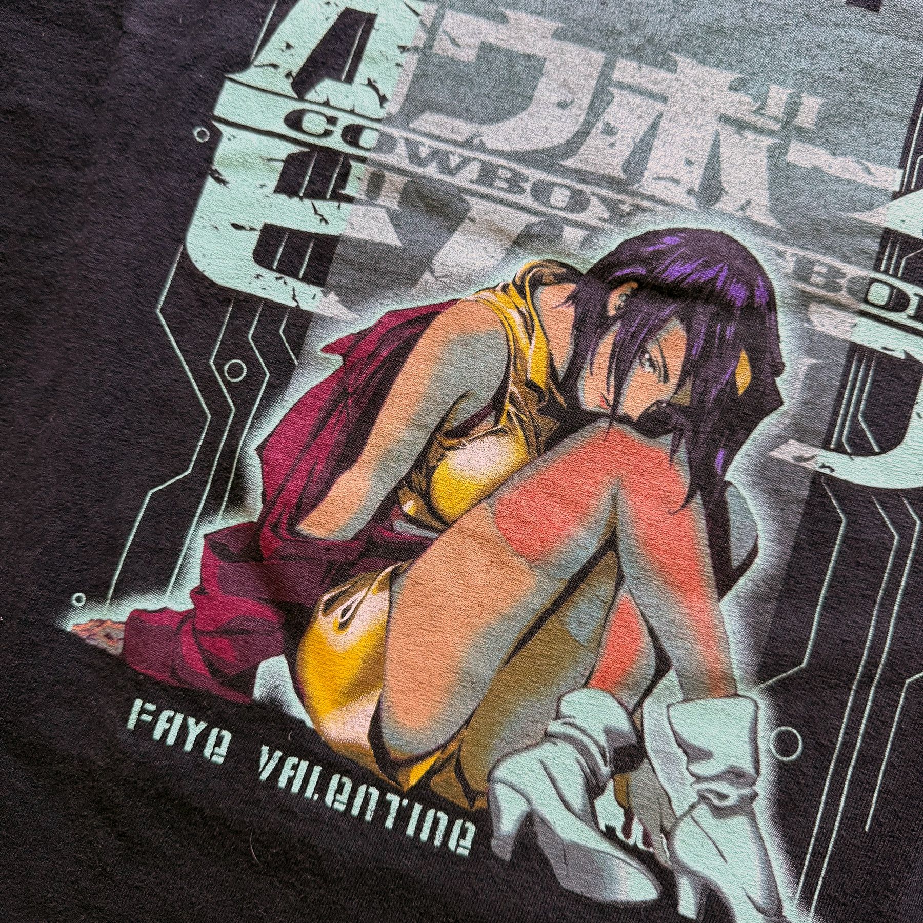 Vintage 2000 Vintage Cowboy Bebop Faye ODM Grail Tee (THRASHED) Size US M / EU 48-50 / 2 - 3 Thumbnail