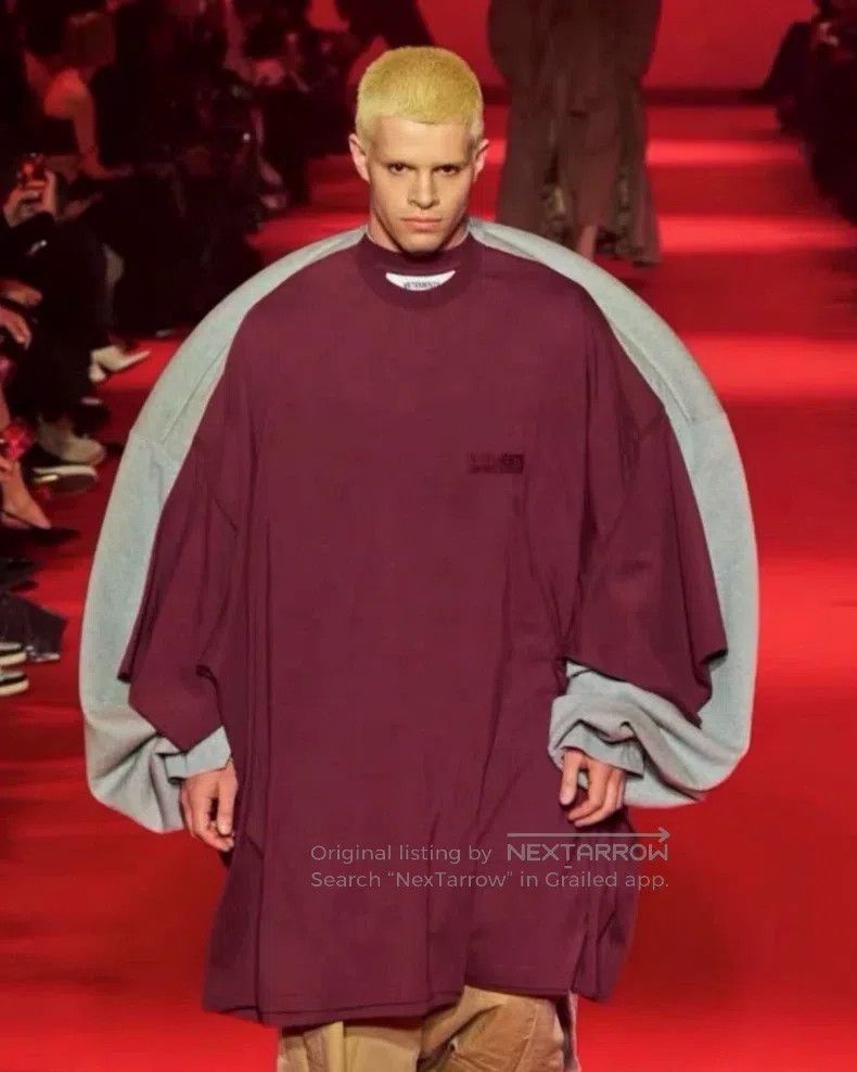 Vetements VETEMENTS Double Layered Contrast Long Sleeve T-Shirt Size US M / EU 48-50 / 2 - 1 Thumbnail