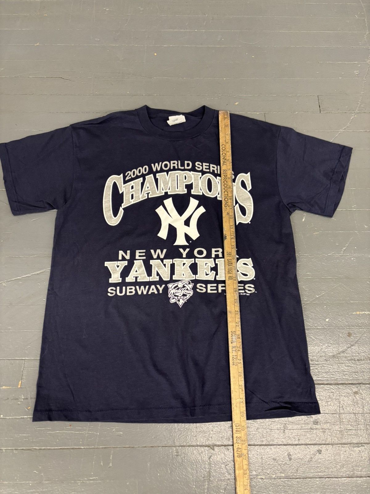 Logo Athletic × New York Yankees × Vintage Vintage 2000 Yankees World Series champions tee Size US L / EU 52-54 / 3 - 5 Thumbnail