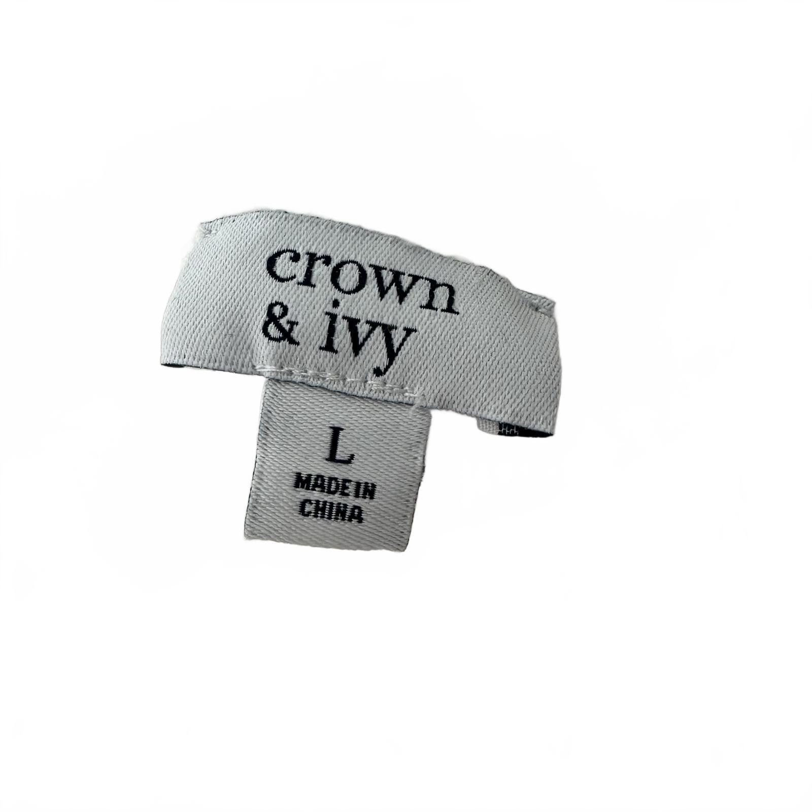 Designer Crown & Ivy Knit Sweater - Cozy White Turtleneck Size L / US 10 / IT 46 - 2 Thumbnail