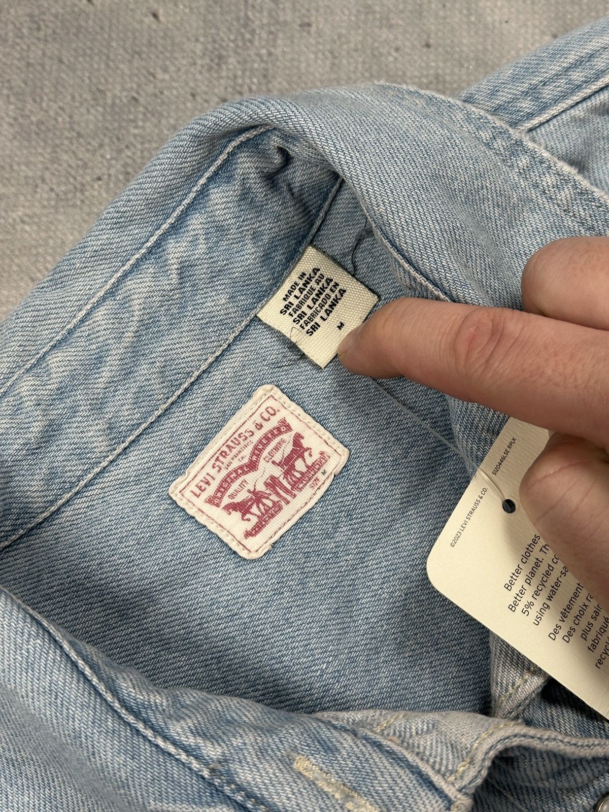 Levi's Levis Dorsey Western Denim Jacket Shirt Oversized Fit Size M / US 6-8 / IT 42-44 - 12 Thumbnail