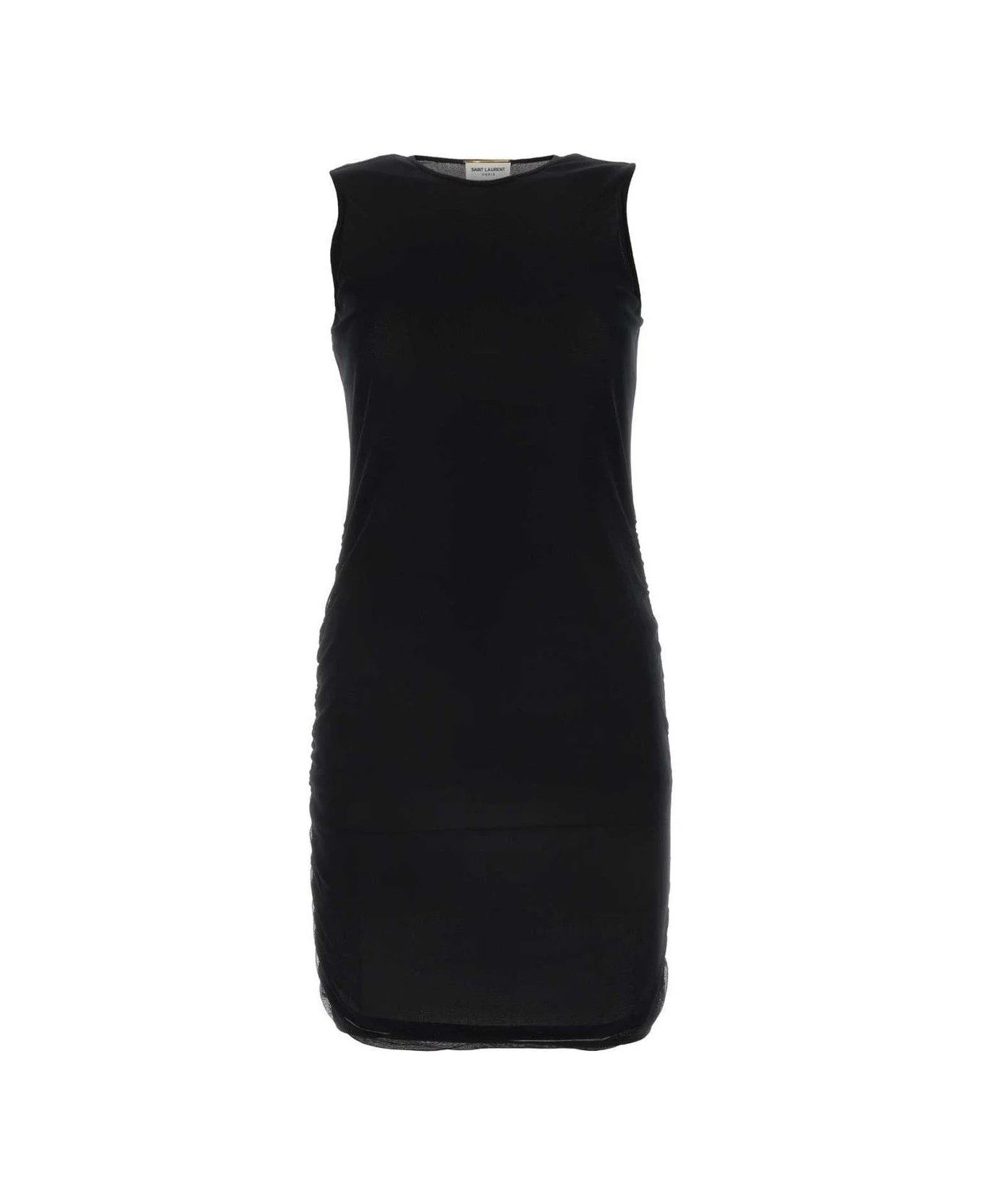 Saint Laurent Paris o1y0126 Mini Dress in Black Size M / US 6-8 / IT 42-44 - 1 Thumbnail