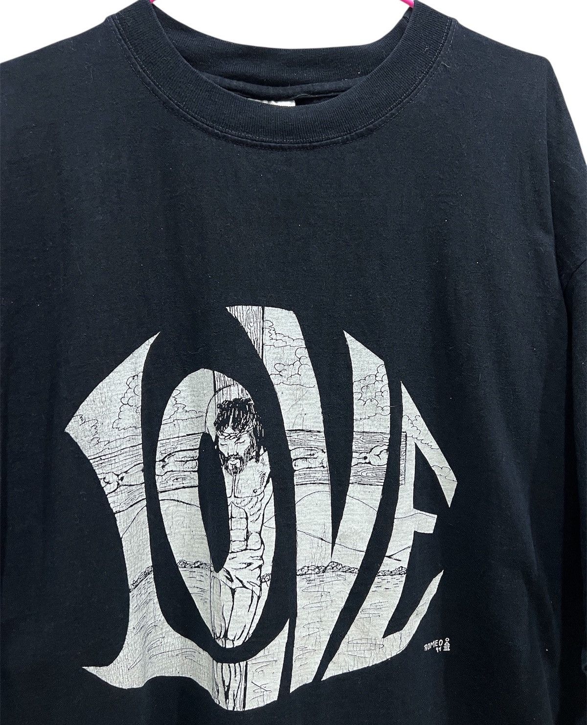Vintage Vintage 90s Love Jesus God Bible Holy Tee 2XL Size US XXL / EU 58 / 5 - 1 Thumbnail