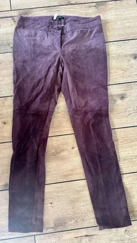 Patrizia Pepe Patrizia pepe burgund 36 leather trousers Size 28" / US 6 / IT 42 - 2 Thumbnail