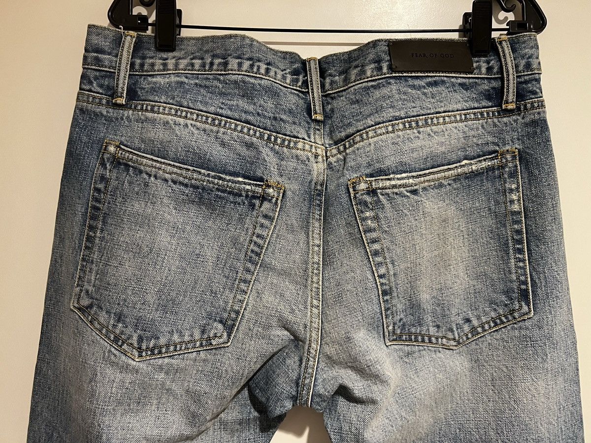 Fear of God Fear of God 5th collection, medium wash selvedge Denim Size US 34 / EU 50 - 4 Thumbnail