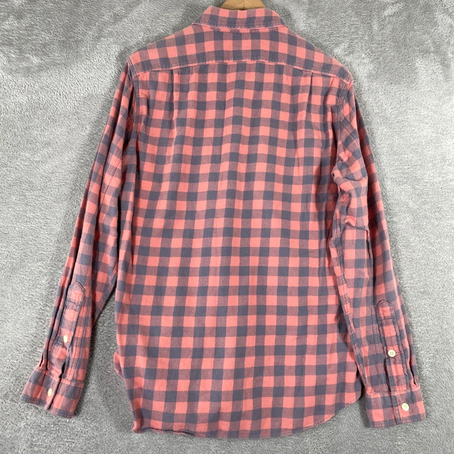 J.Crew J. Crew Plaid Flannel Button-Down Shirt Mens M Red Cotton Tailored Fit Size US M / EU 48-50 / 2 - 5 Thumbnail