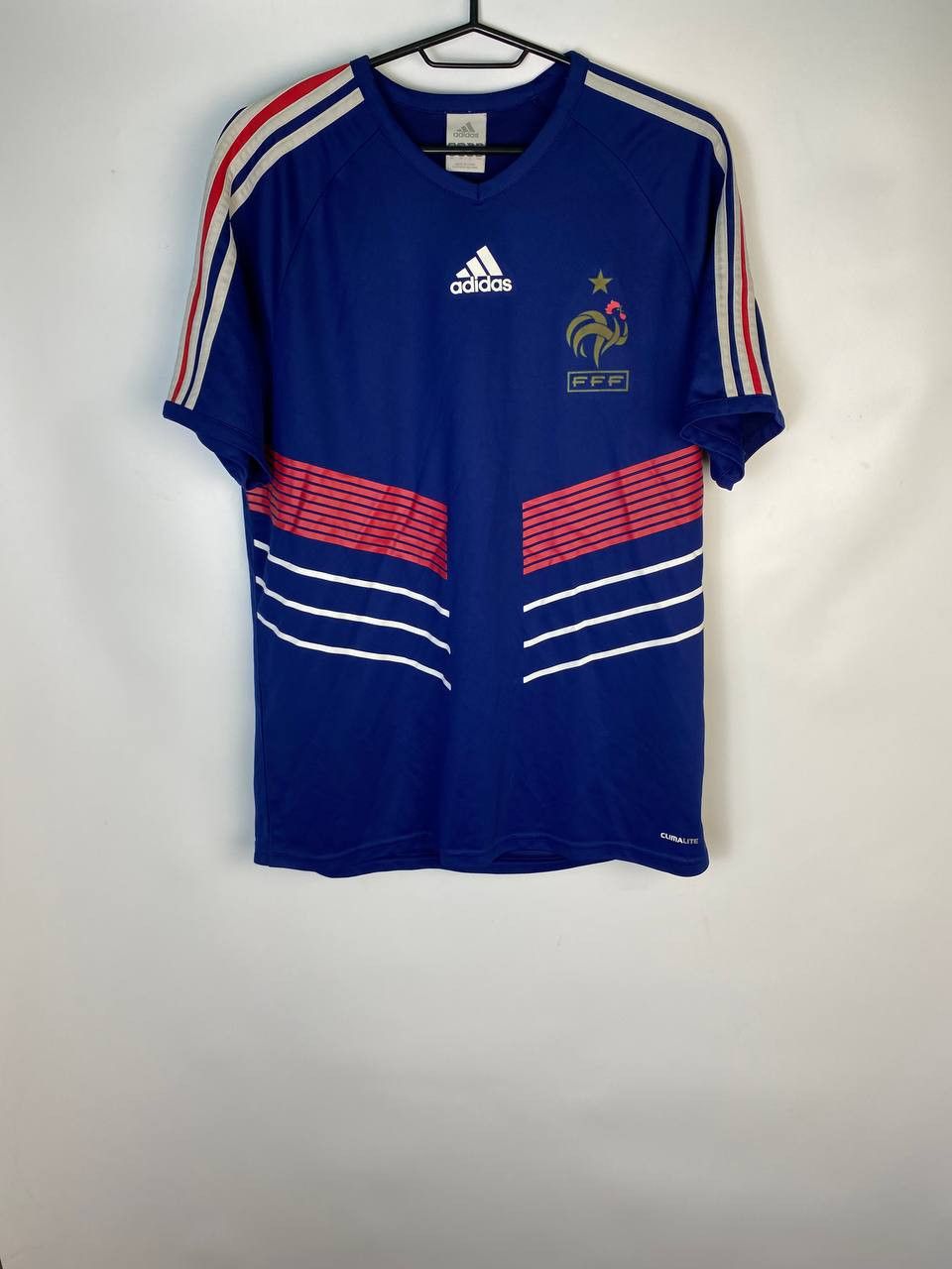 Adidas Vintage Sportswear Adidas France FFF 2010 Home Soccer Jersey Size US M / EU 48-50 / 2 - 1 Thumbnail