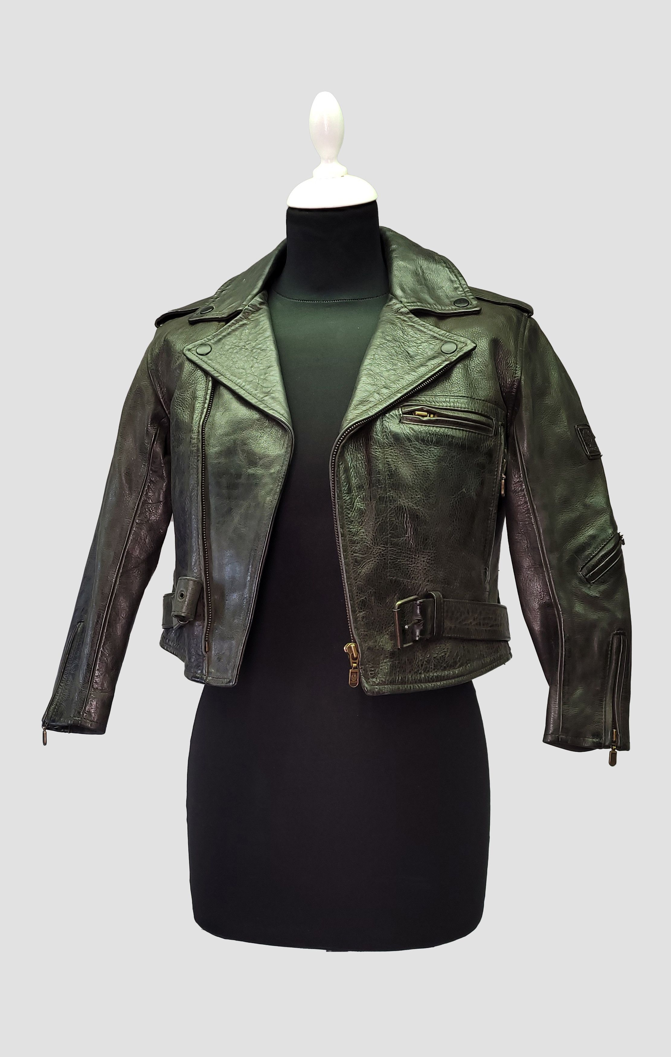 Belstaff Belstaff _ Rare _ Short Biker _ Leather _ Black Prince Size S / US 4 / IT 40 - 3 Thumbnail