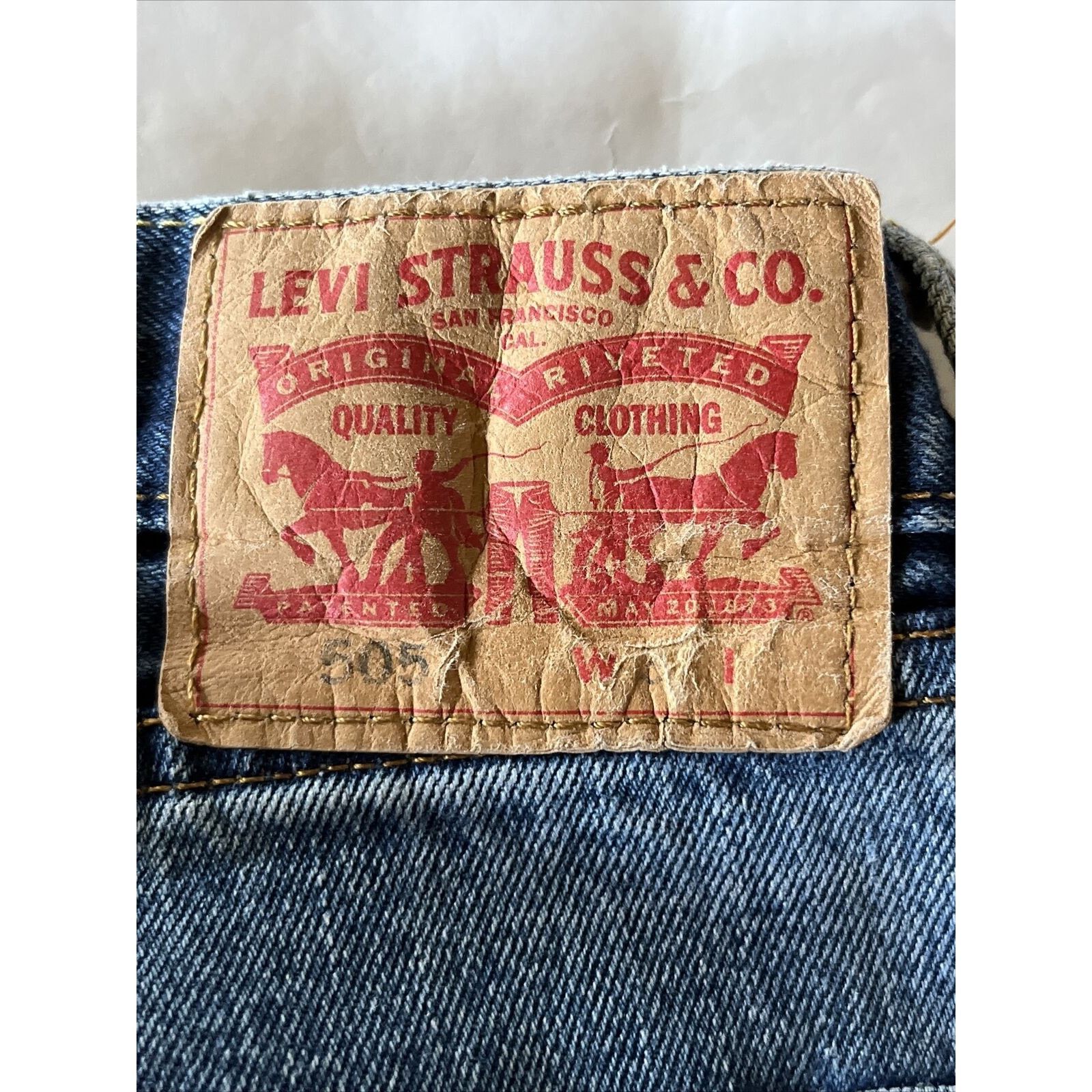 Levi's Levis 505 Jeans Mens 38x32 Denim 100% Cotton Blue Y2k EUC Size US 38 / EU 54 - 11 Thumbnail