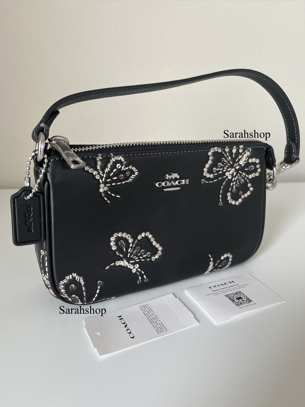 Coach Coach Nolita 19 With Sparkly Butterfly Print Size ONE SIZE - 2 Thumbnail