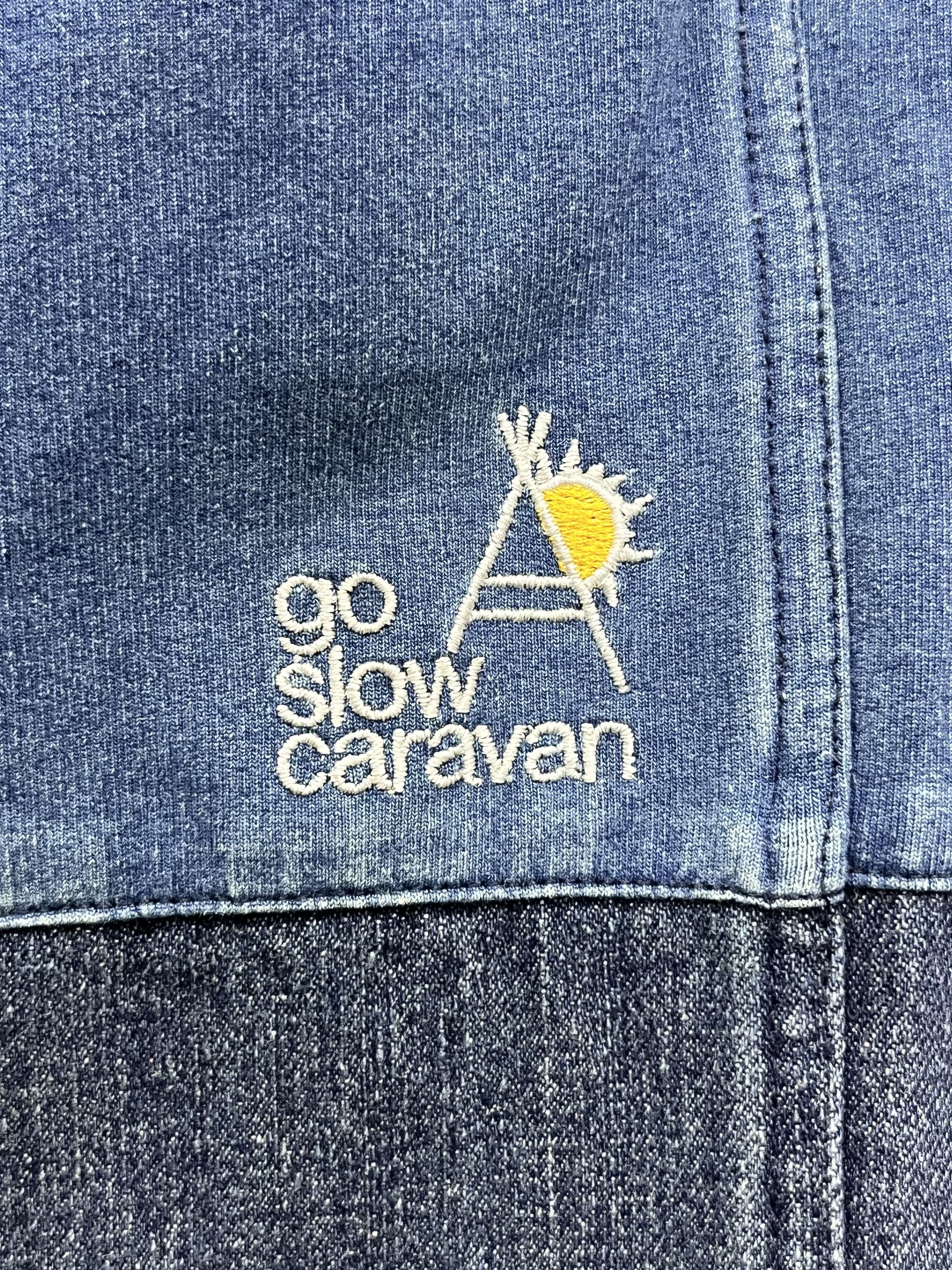 go slow caravan 🔥Vintage GO SLOW CARAVAN Elastic Waist Wide Leg Denim Size 30" / US 8 / IT 44 - 9 Thumbnail