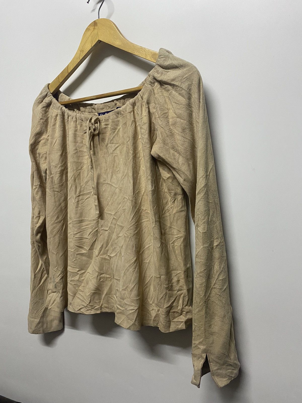 Designer × Polo Ralph Lauren × Ralph Lauren Lauren Ralph Lauren Ribbed Round Neck Long Sleeve Blouse Size M / US 6-8 / IT 42-44 - 3 Thumbnail