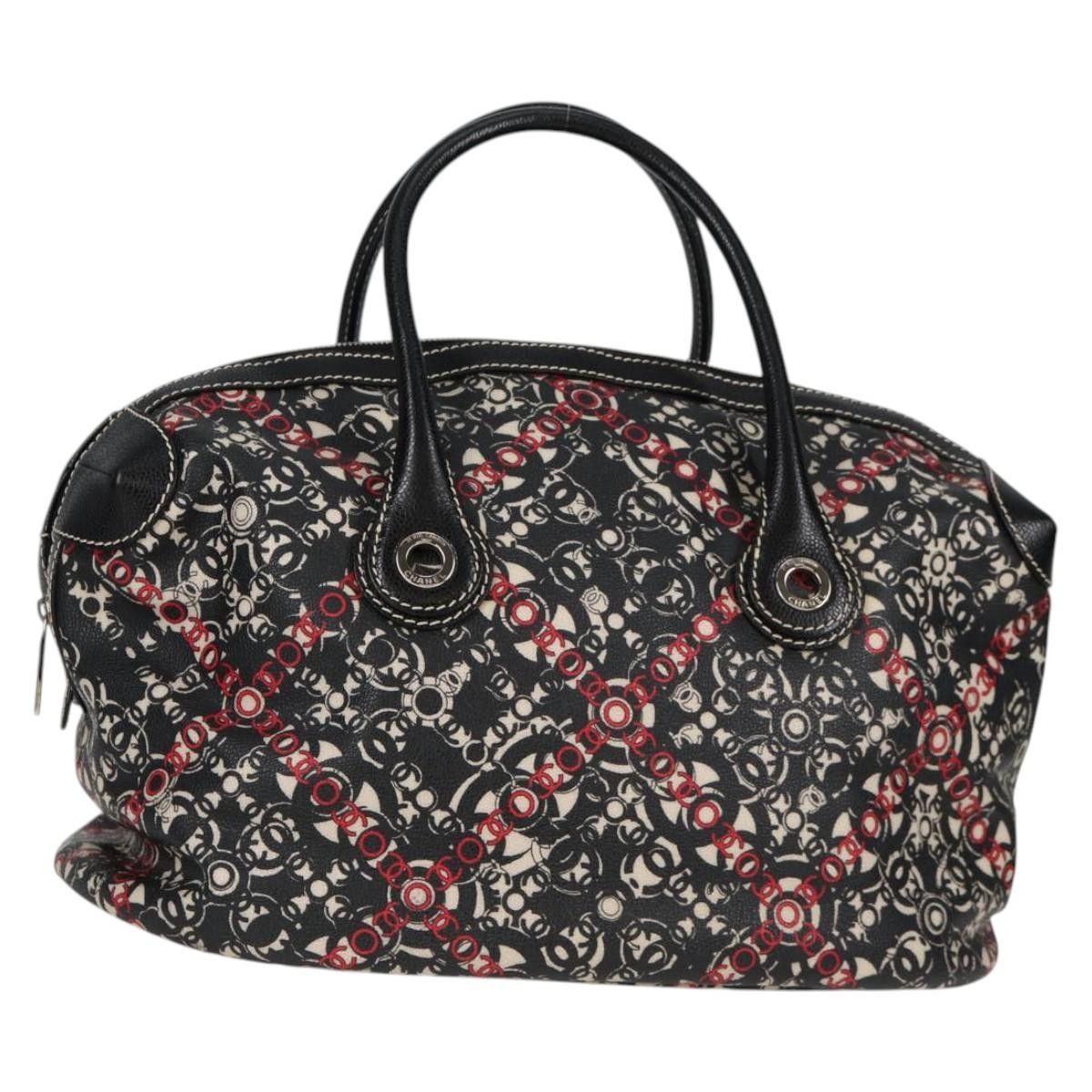 Chanel Chanel Optic Coco Bowler Bag Printed Coated Canvas with Caviar Size ONE SIZE - 1 Thumbnail
