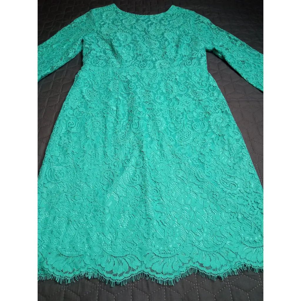 Other Beautiful Turquoise Lace dress Size S / US 4 / IT 40 - 2 Thumbnail