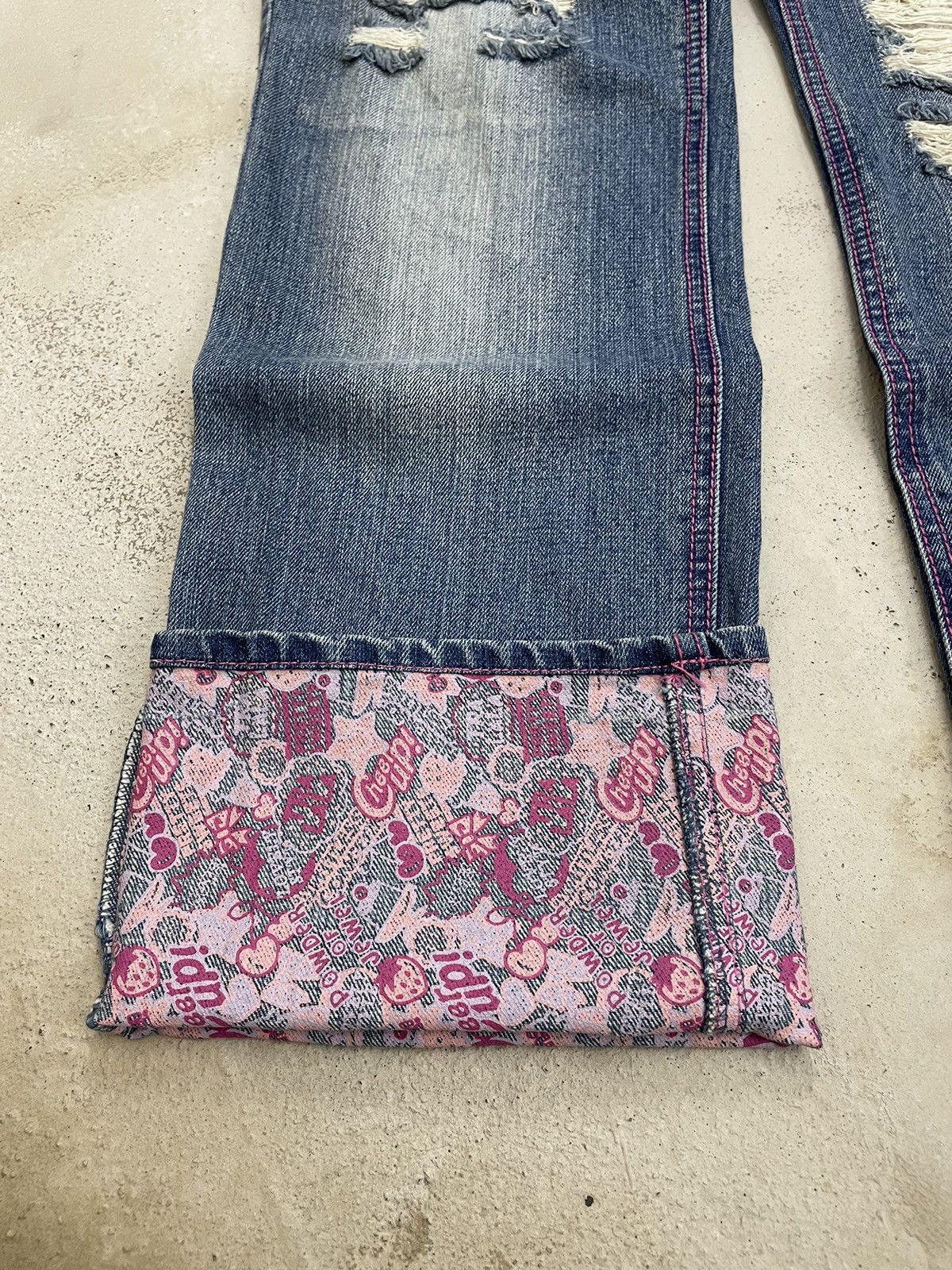 Hysteric Glamour Tralala Clone Devgru Y2k Surf Style Distressed Denim Pants Size US 29 - 7 Thumbnail