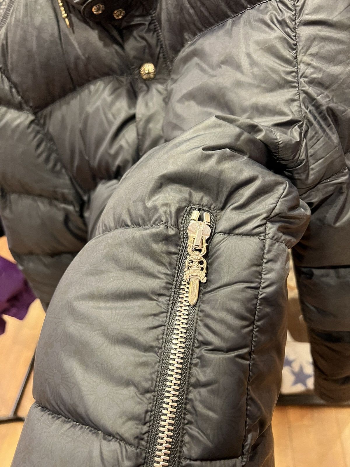 Chrome Hearts Monogram Puffer Jacket Black