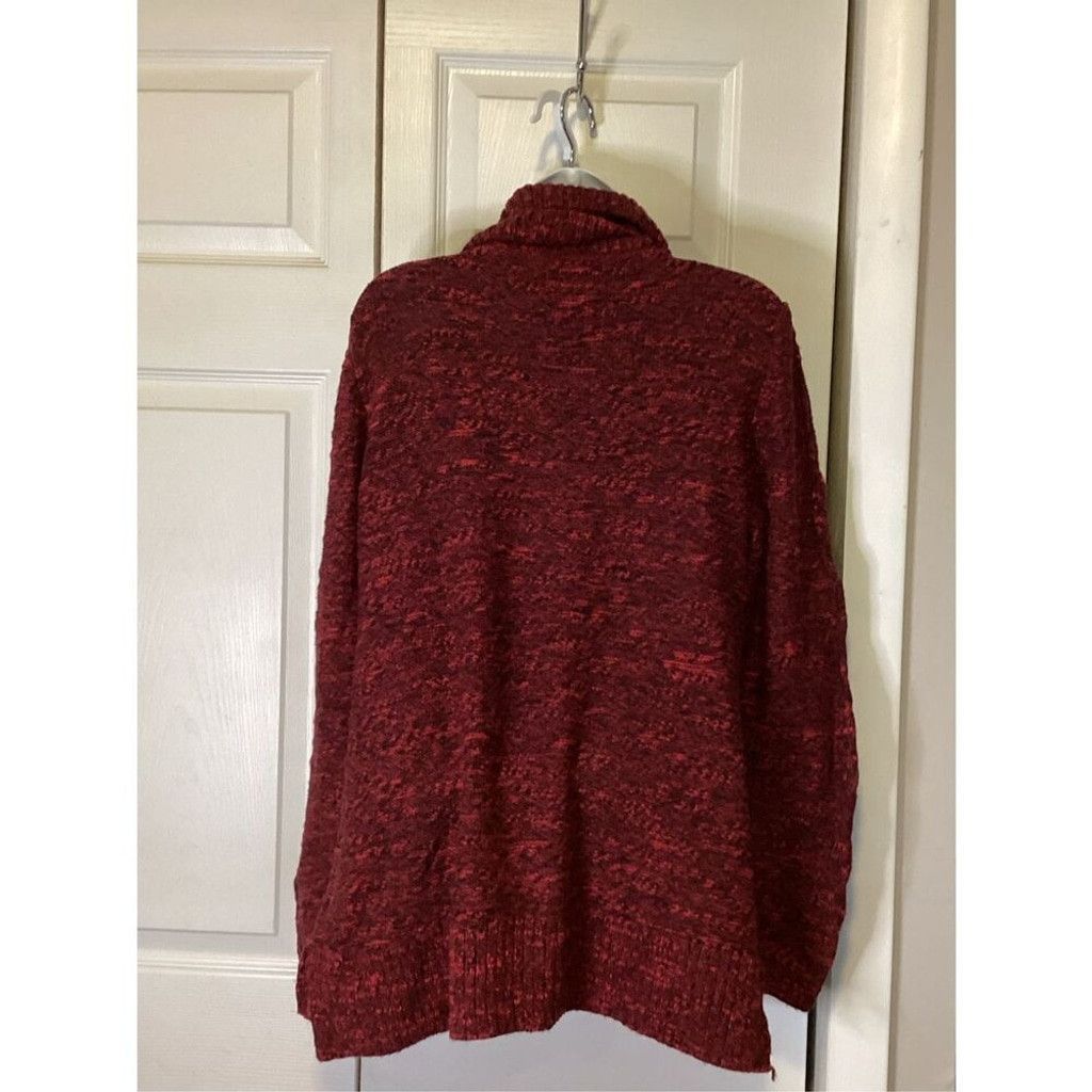 Other Christopher & Banks Burgundy Sweater Size L / US 10 / IT 46 - 3 Thumbnail