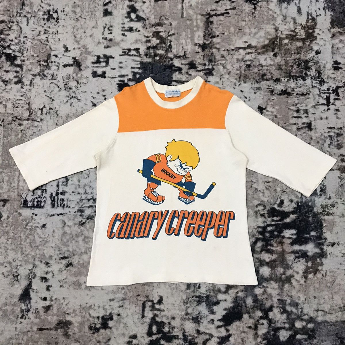 NHL Vintage 80s Canary Creeper 3q Shirt Size US M / EU 48-50 / 2 - 1 Thumbnail