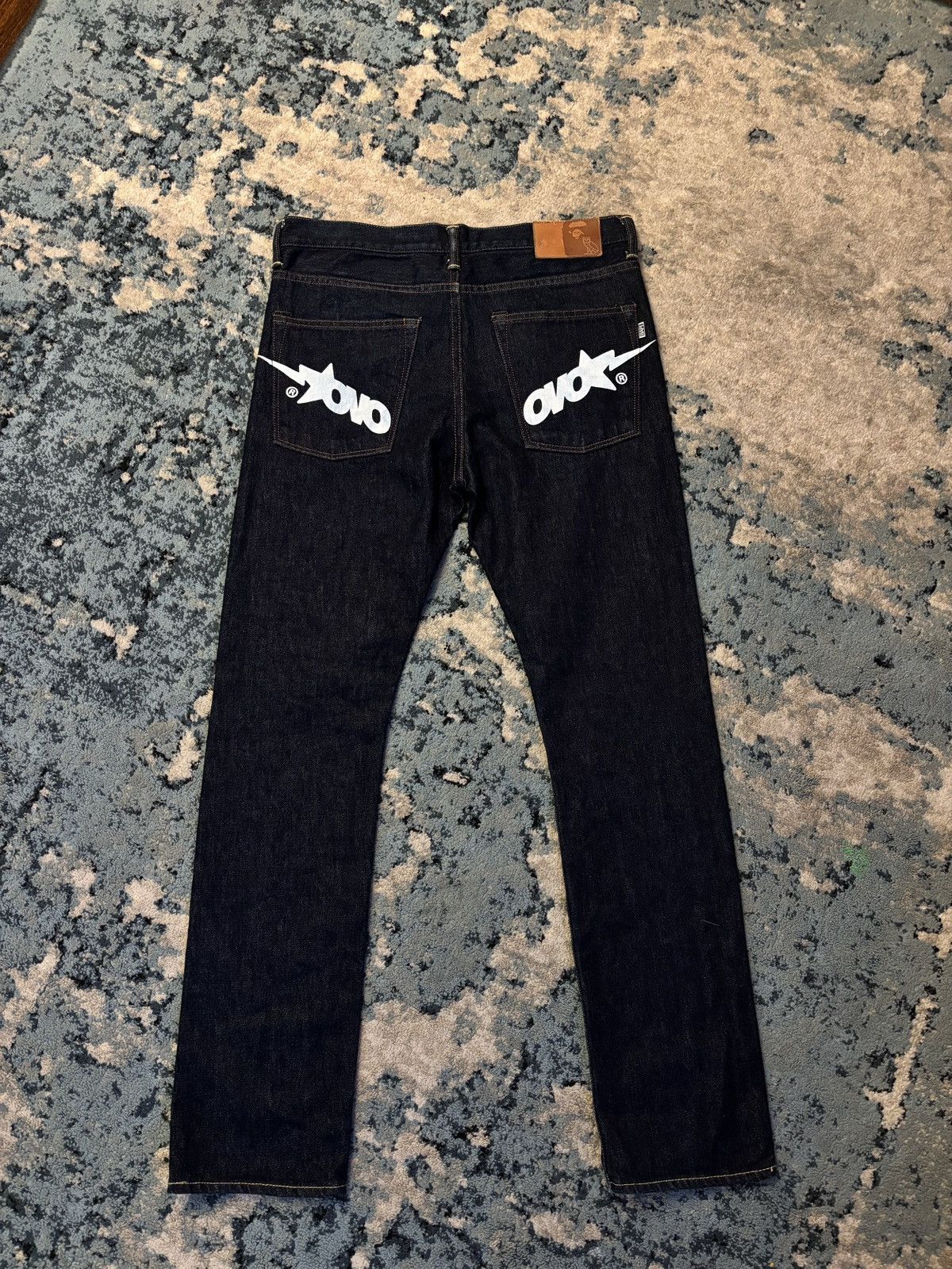 Bape × October's Very Own Bape x OVO Denim Pants Size Medium (Fits 30-31) Worn Lightly Size US 31 - 1 Thumbnail