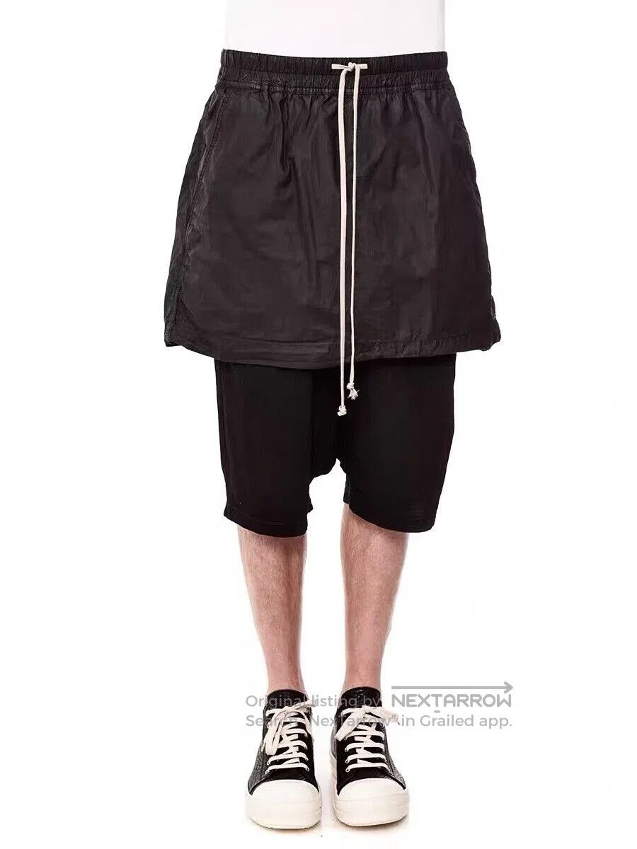 Rick Owens Rick Owens Waxed Layered Shorts. Size US 28 / EU 44 - 8 Thumbnail