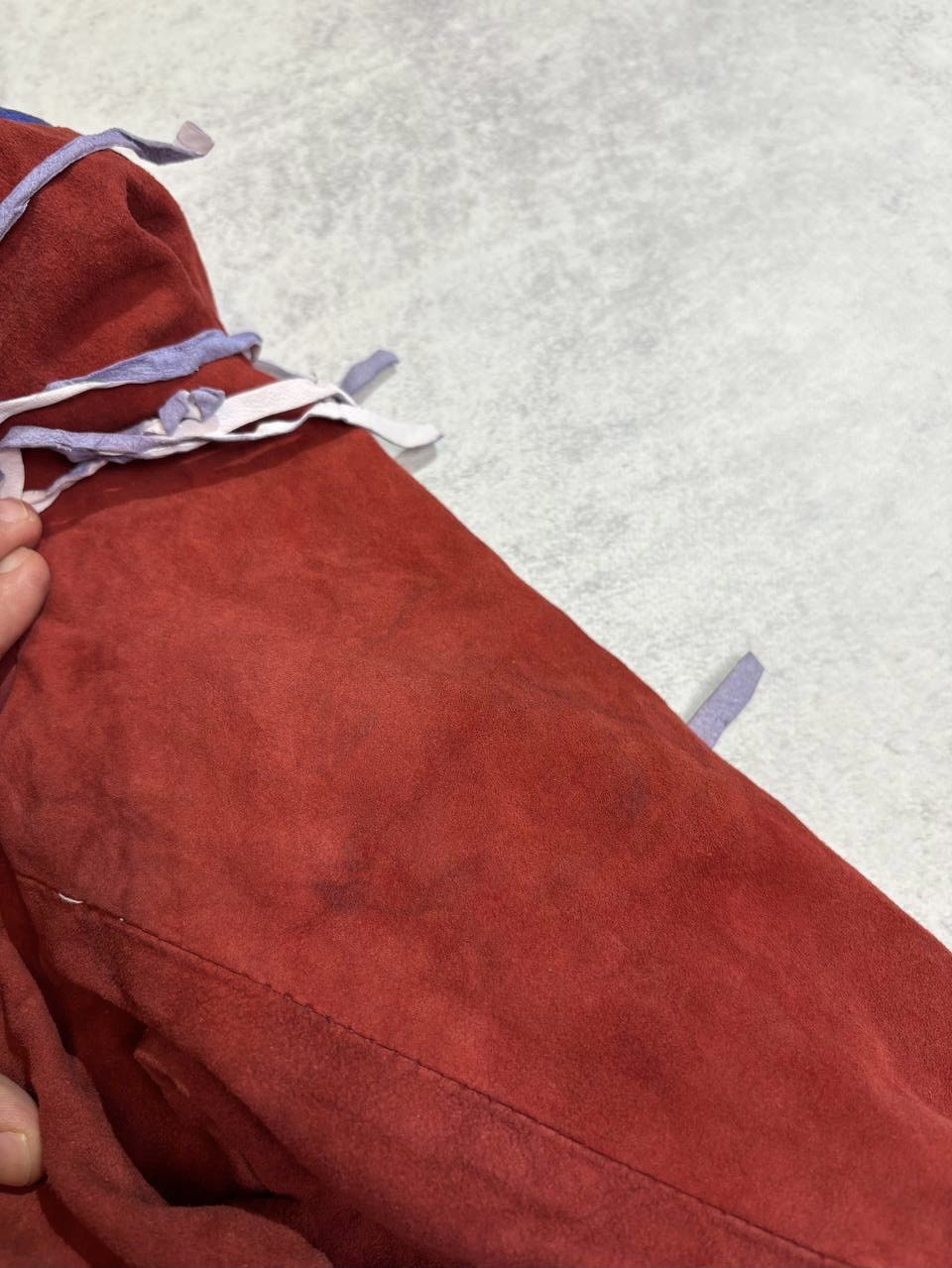 Vintage Vintage Western Suede Jacket Americana Stars & Stripes Theme Size XL / US 12-14 / IT 48-50 - 4 Thumbnail