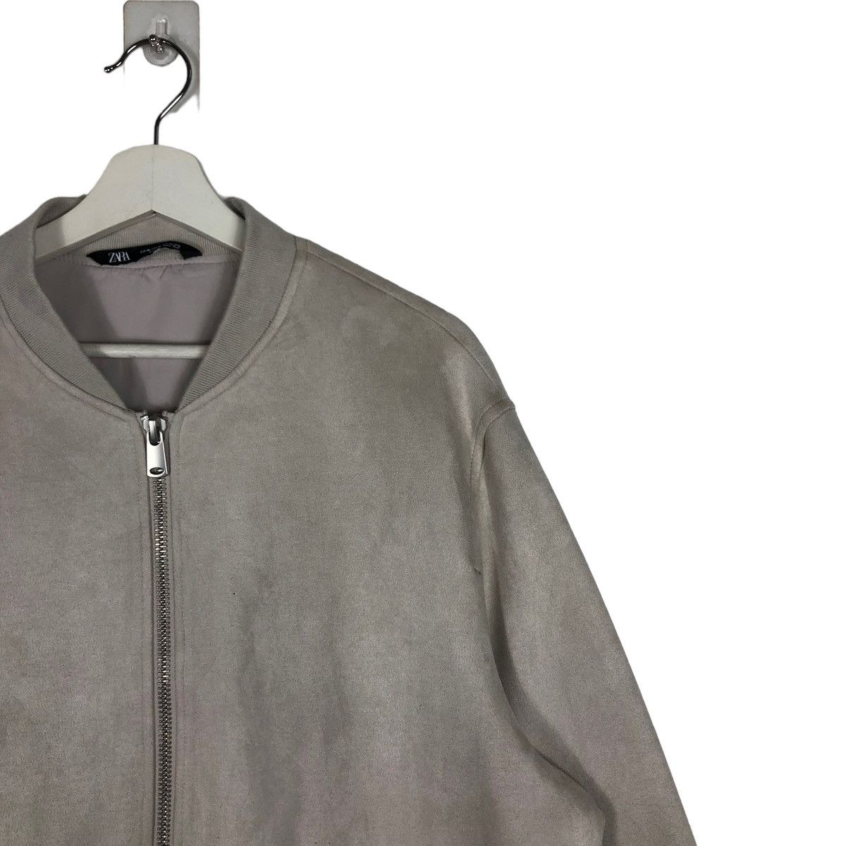 Zara 🔥 ZARA MOLESKIN BLOUSON BOMBER JACKET Size US XL / EU 56 / 4 - 6 Thumbnail