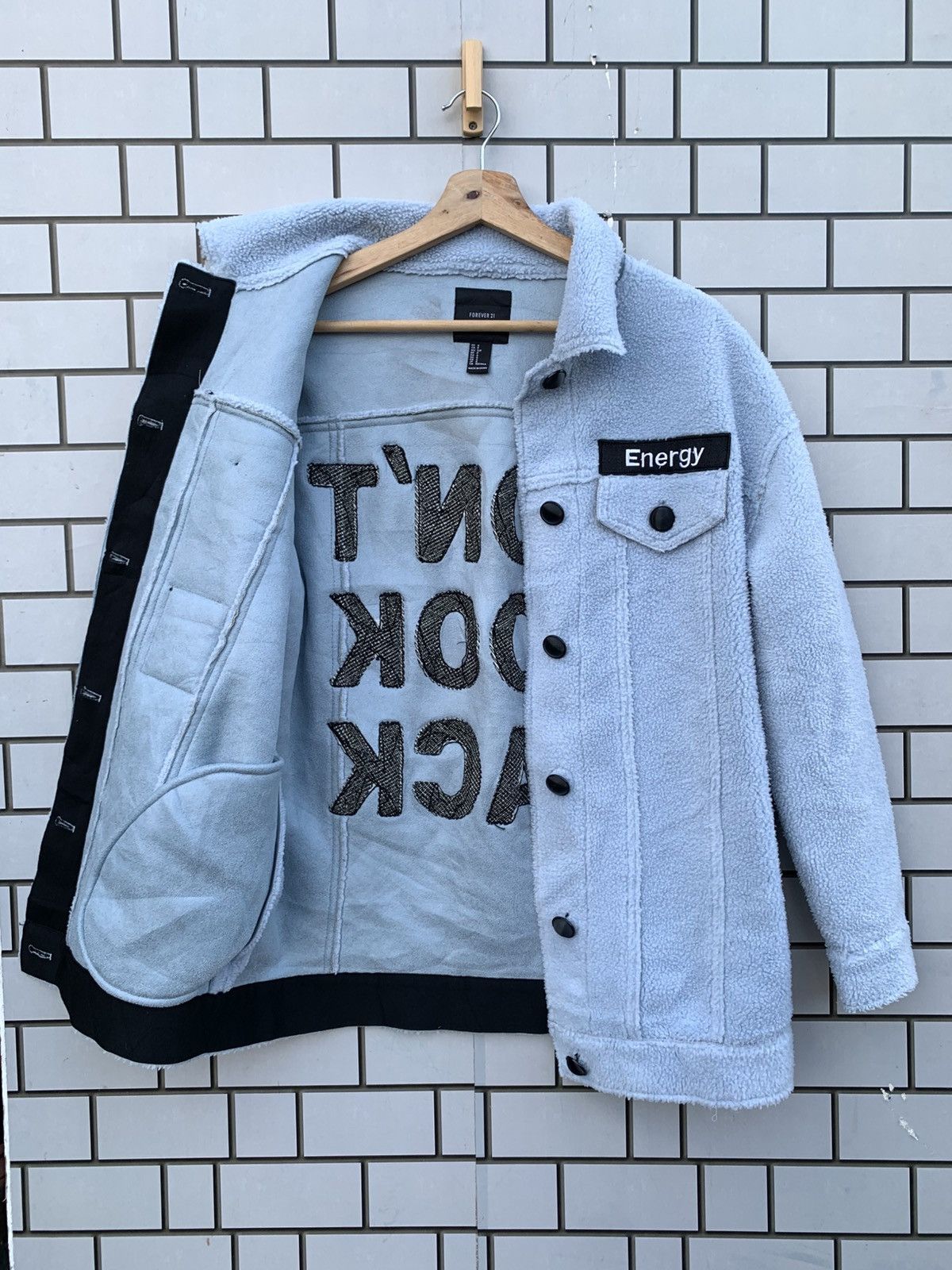Forever 21 × Japanese Brand Forever 21 Big Logo Don’t Look Back Jacket Size S / US 4 / IT 40 - 4 Thumbnail