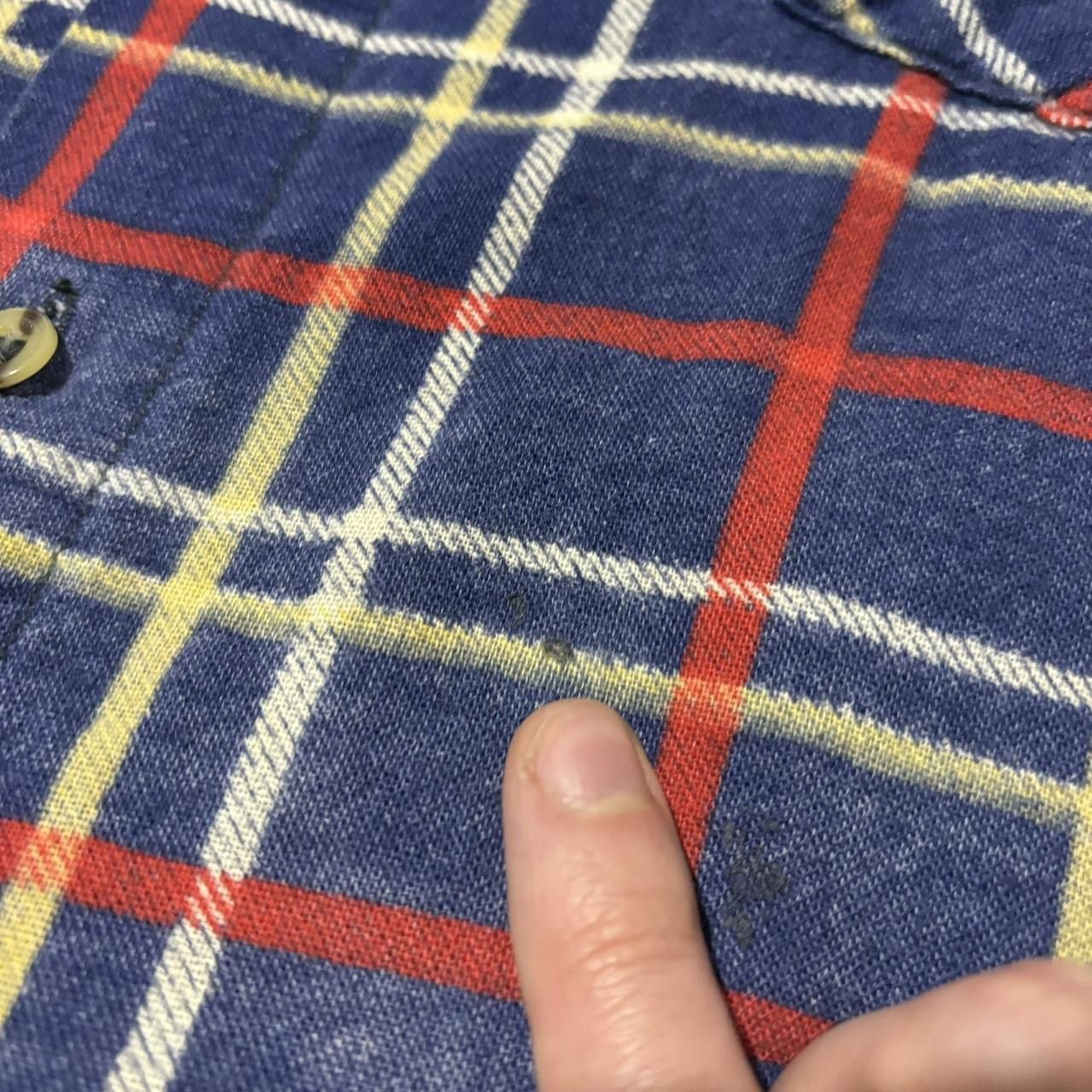 Flannel × Vintage Vintage 90s Plaid Blue Button-Up Boxy Flannel Shirt Size US XL / EU 56 / 4 - 5 Thumbnail