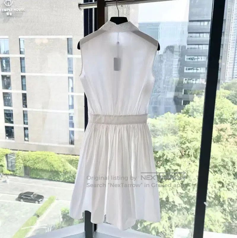 Miu Miu Miu Miu White Cotton Women's Dress . Size XXS / US 00 / IT 34 - 2 Thumbnail