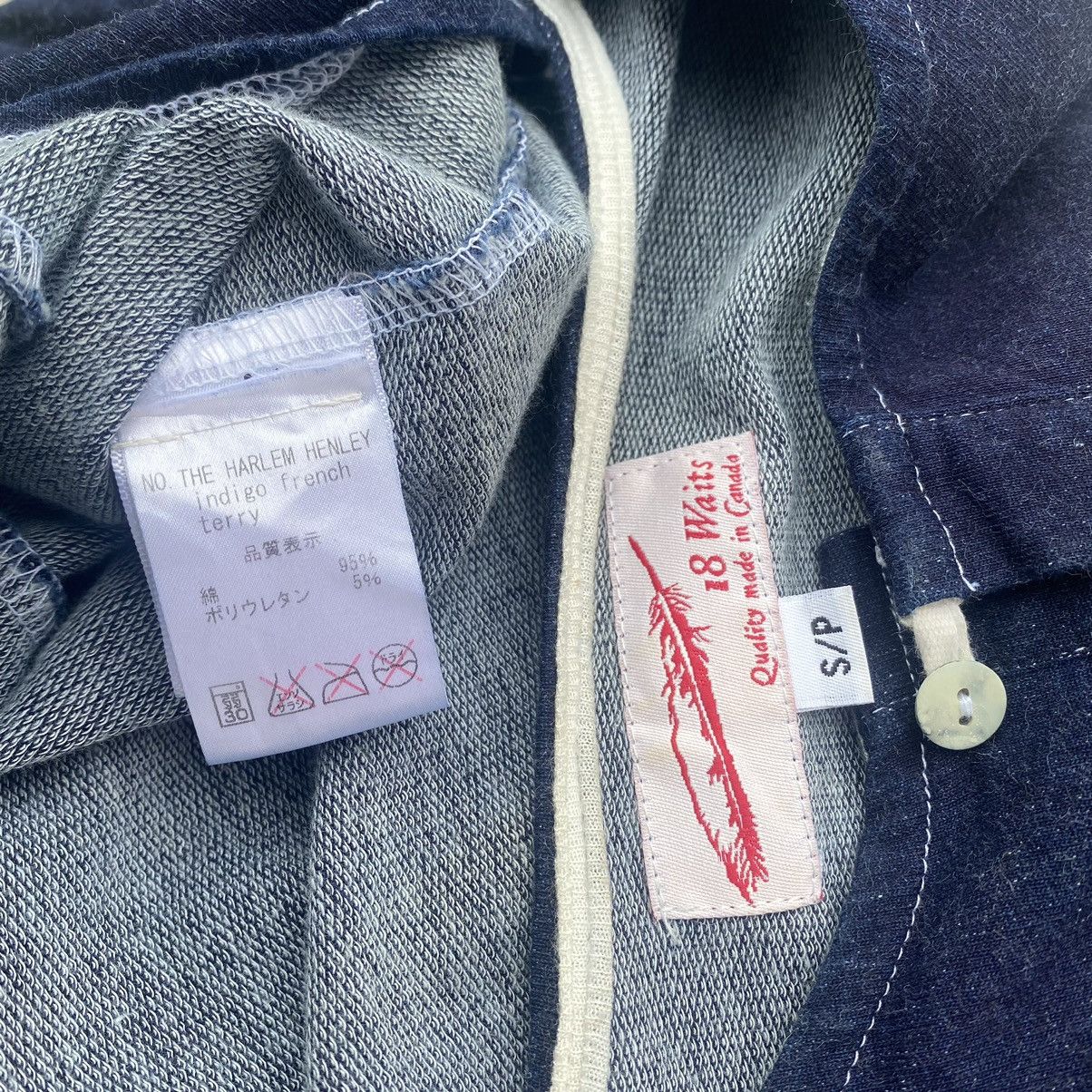 18 Waits The Harlem Henley Indigo French Terry Size US M / EU 48-50 / 2 - 9 Thumbnail