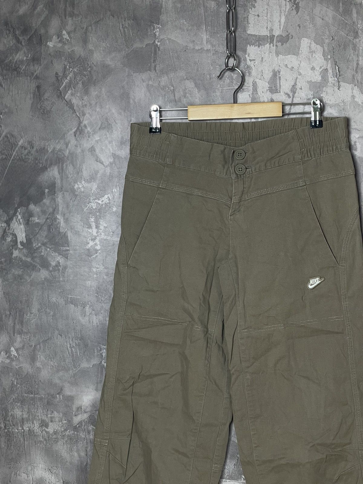 Nike × Vintage Y2k Beige Nike Baggy Retro Trackpants Sweatpants Size XL Size 32" / US 10 / IT 46 - 3 Thumbnail