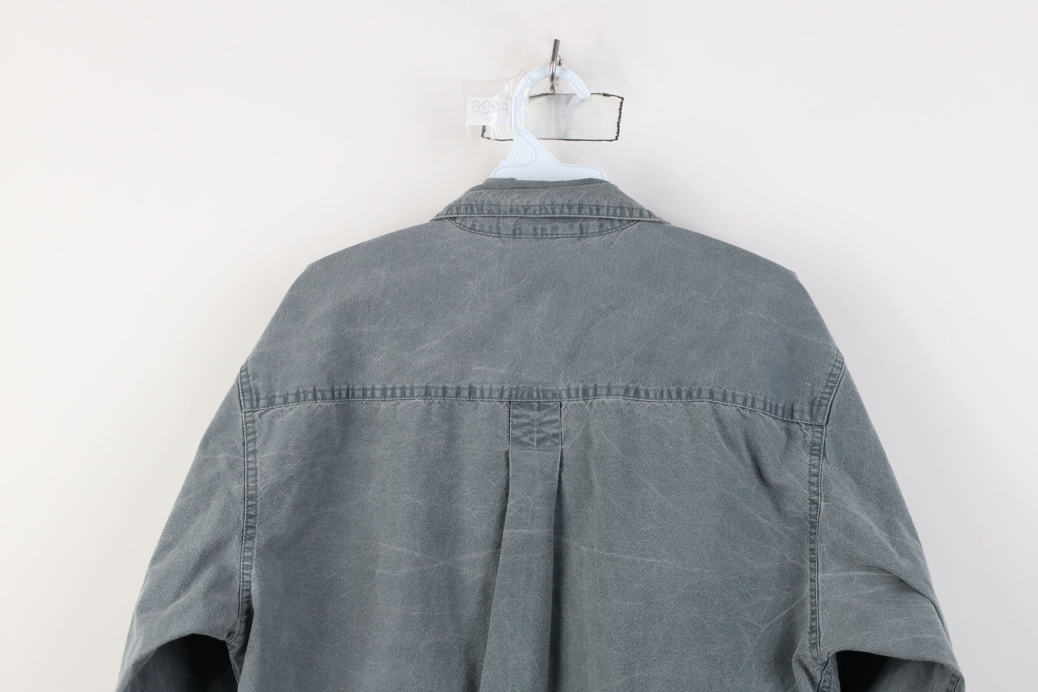 Vintage Vintage 90s Streetwear Stonewash Collared Button Shirt Green Size US M / EU 48-50 / 2 - 14 Thumbnail
