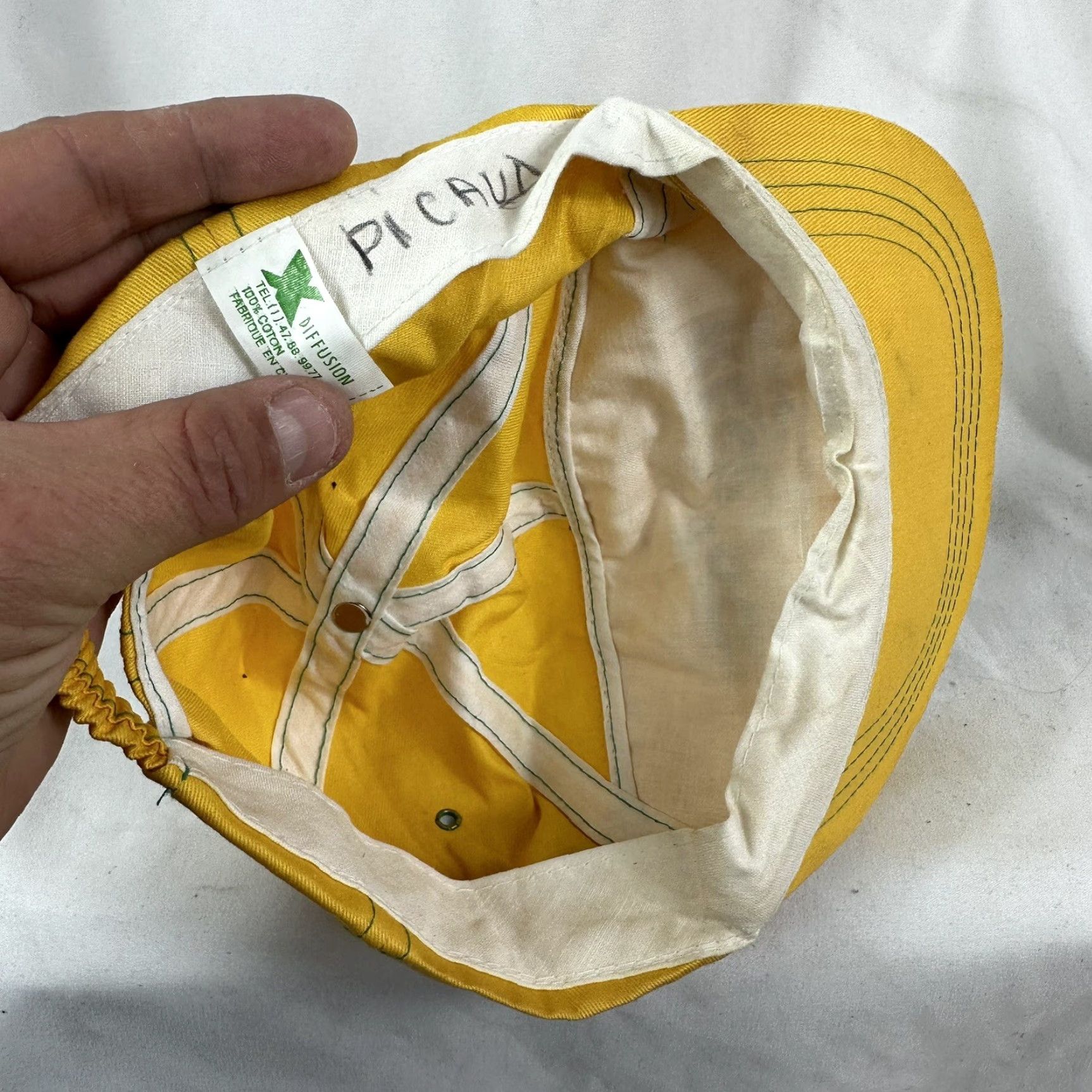 Vintage **VINTAGE 1980s FRENCH RACING CAP HAT** User: VINTAGE 1980s FRENCH RACING CAP HAT Size ONE SIZE - 5 Thumbnail