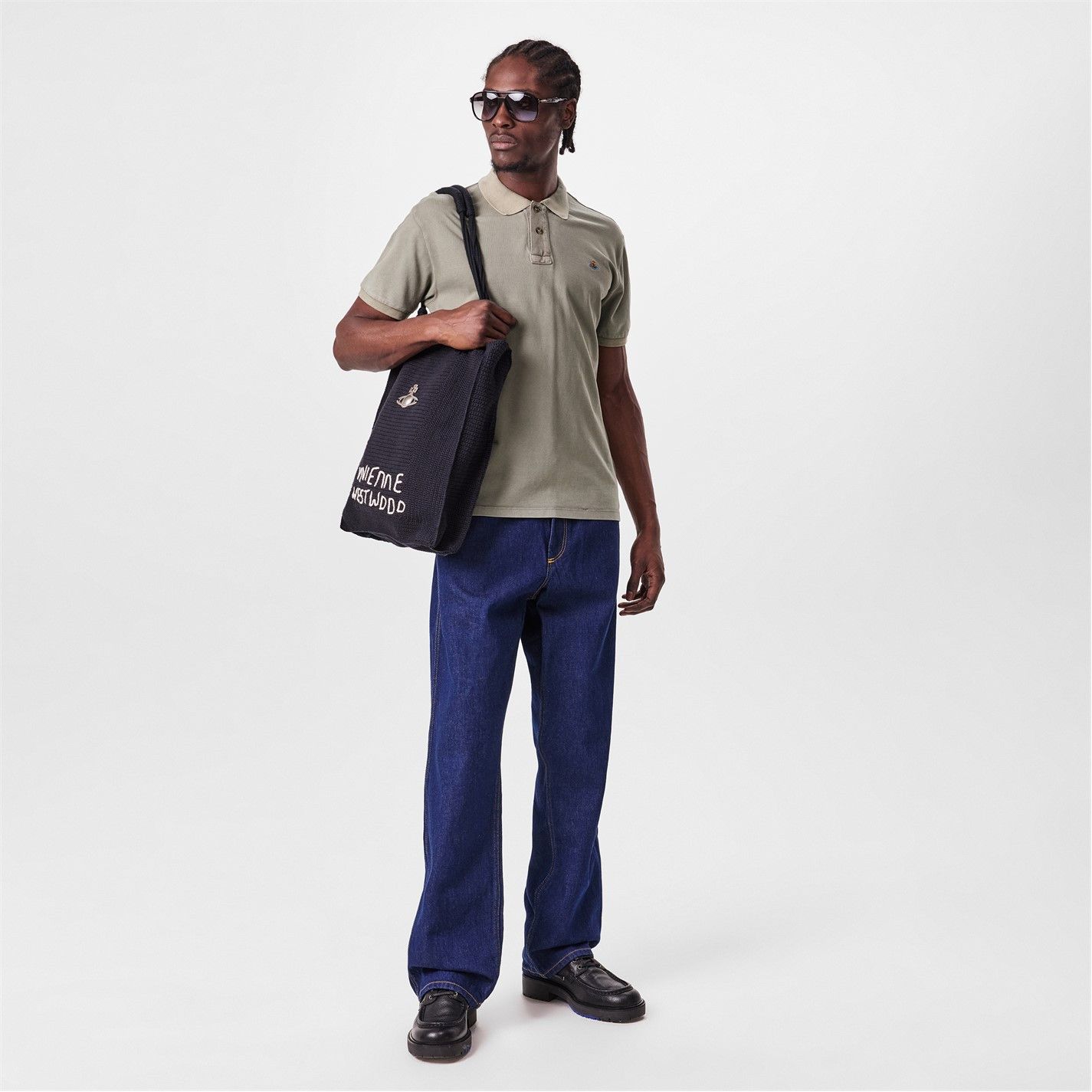 Vivienne Westwood o1g2r1mq0526 Faded Short Sleeve Polo Shirt in Grey Size US S / EU 44-46 / 1 - 6 Thumbnail