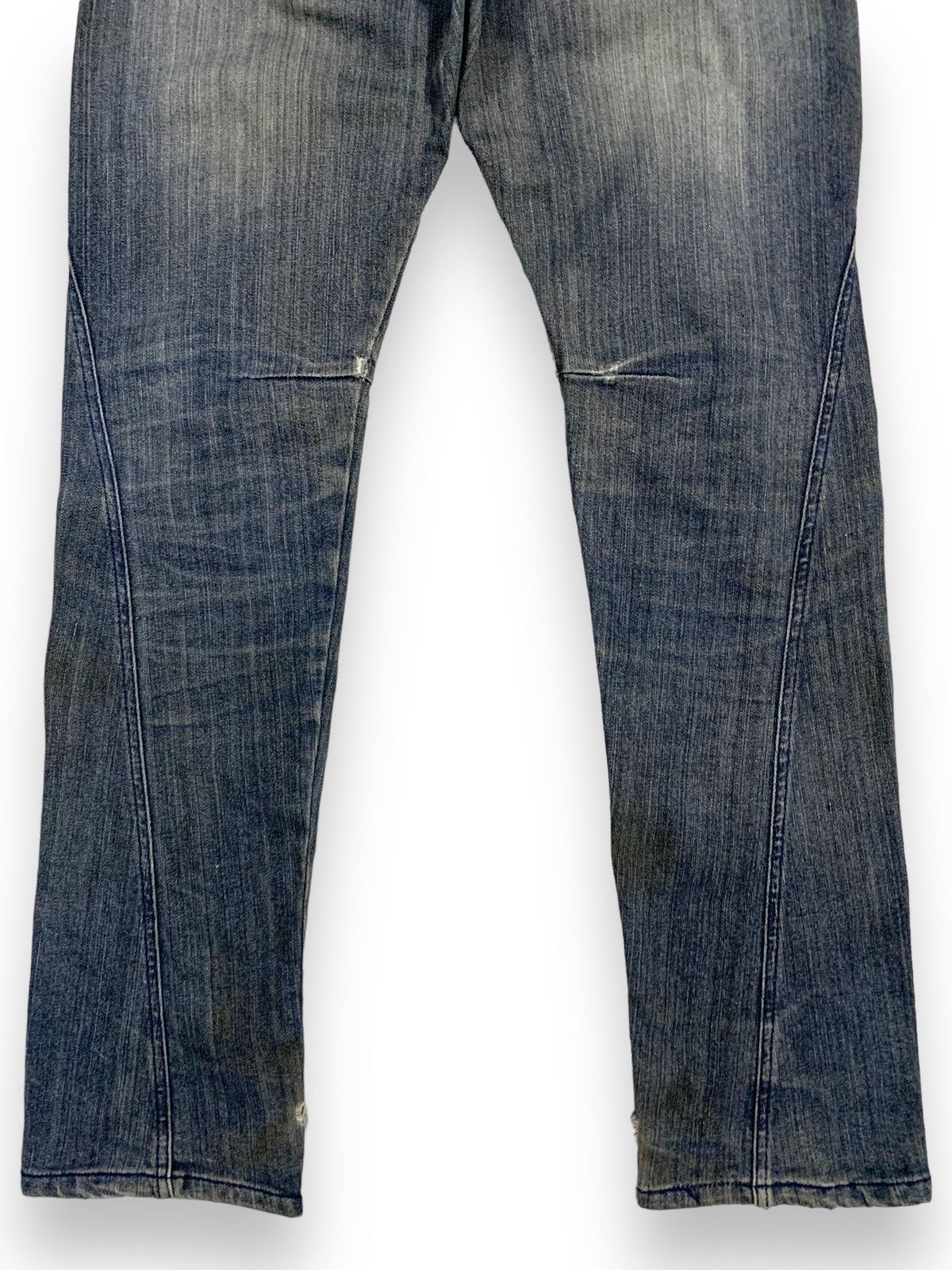 Seditionaries Vintage Japanese Brand Twisted Leg Distressed Grunge Jeans Size US 32 / EU 48 - 16 Thumbnail