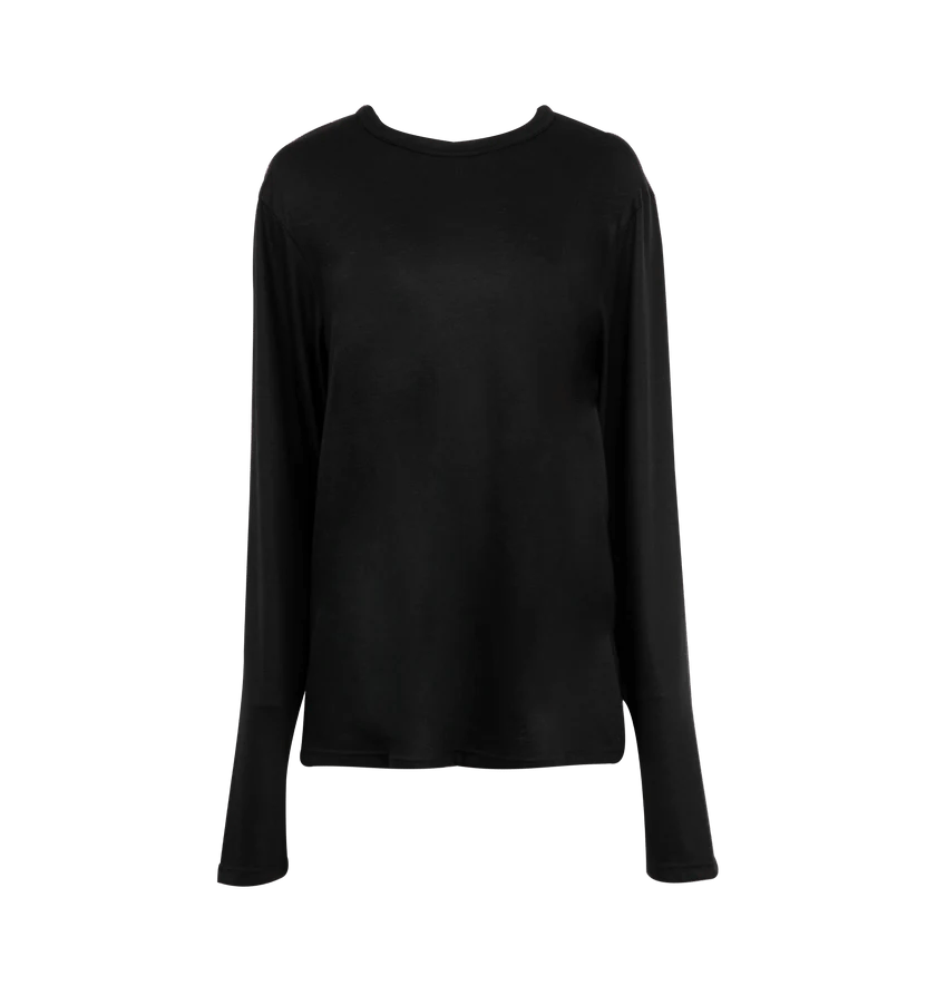 o1h1sh11225 Pacific Long Sleeve Tee in Black
