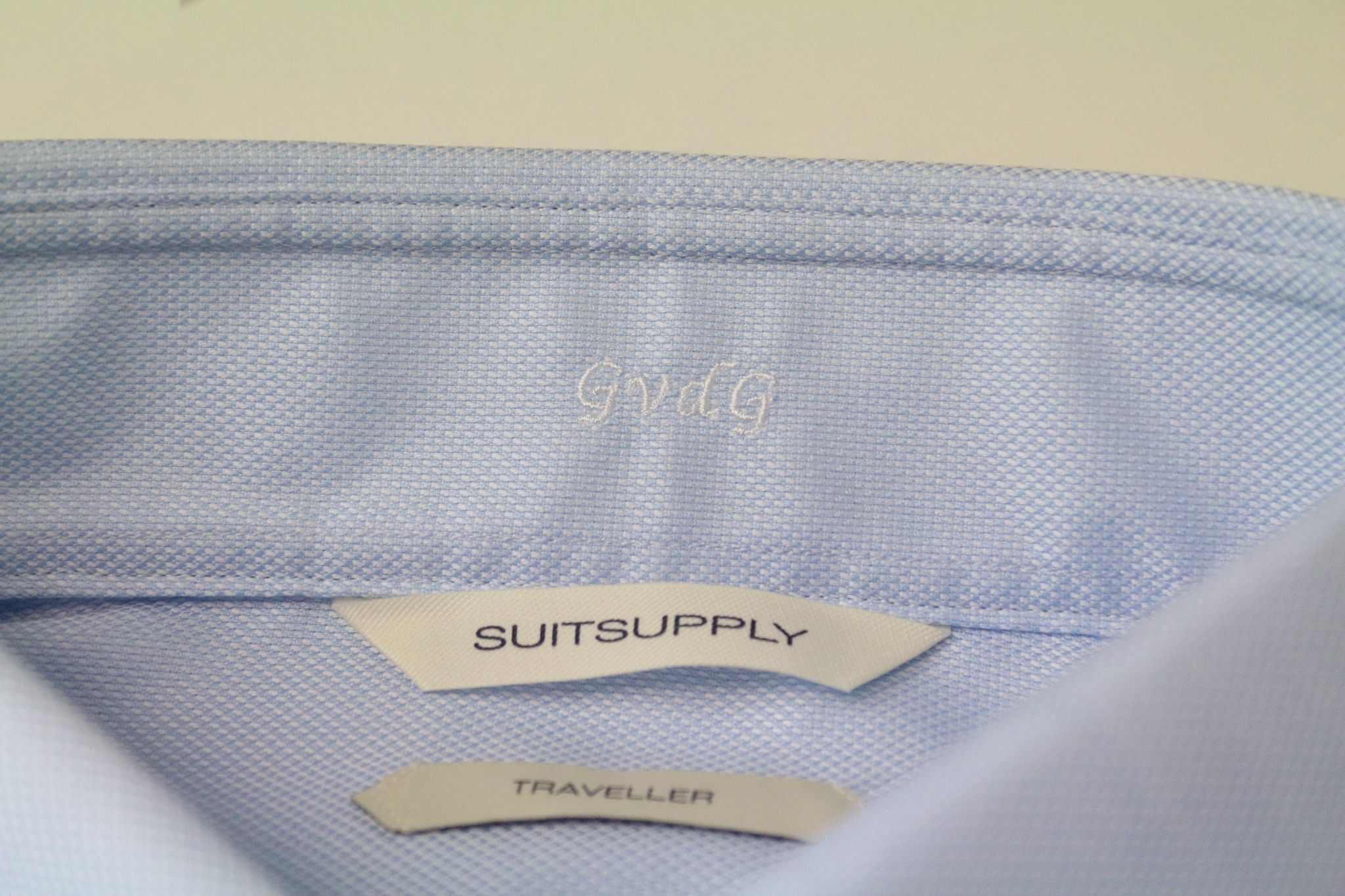 Suitsupply 41 Blue Cotton Extra Slim Melange Traveller Shirt 77432 Size 42R - 8 Thumbnail