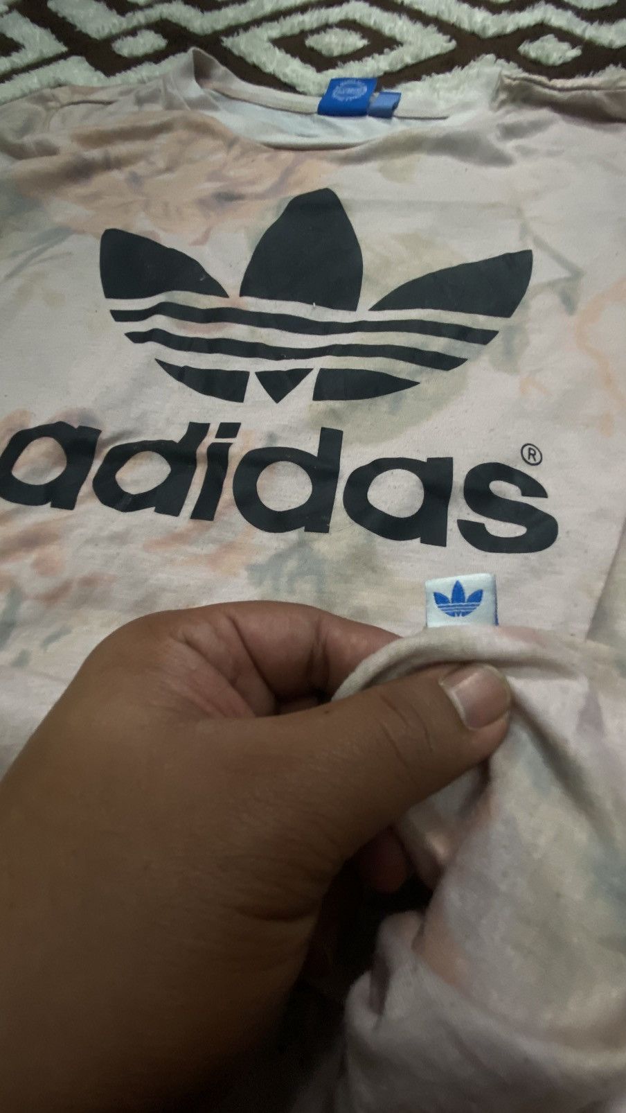 Adidas SUPER RARE Adidas Batik Trifoil Size US L / EU 52-54 / 3 - 5 Thumbnail