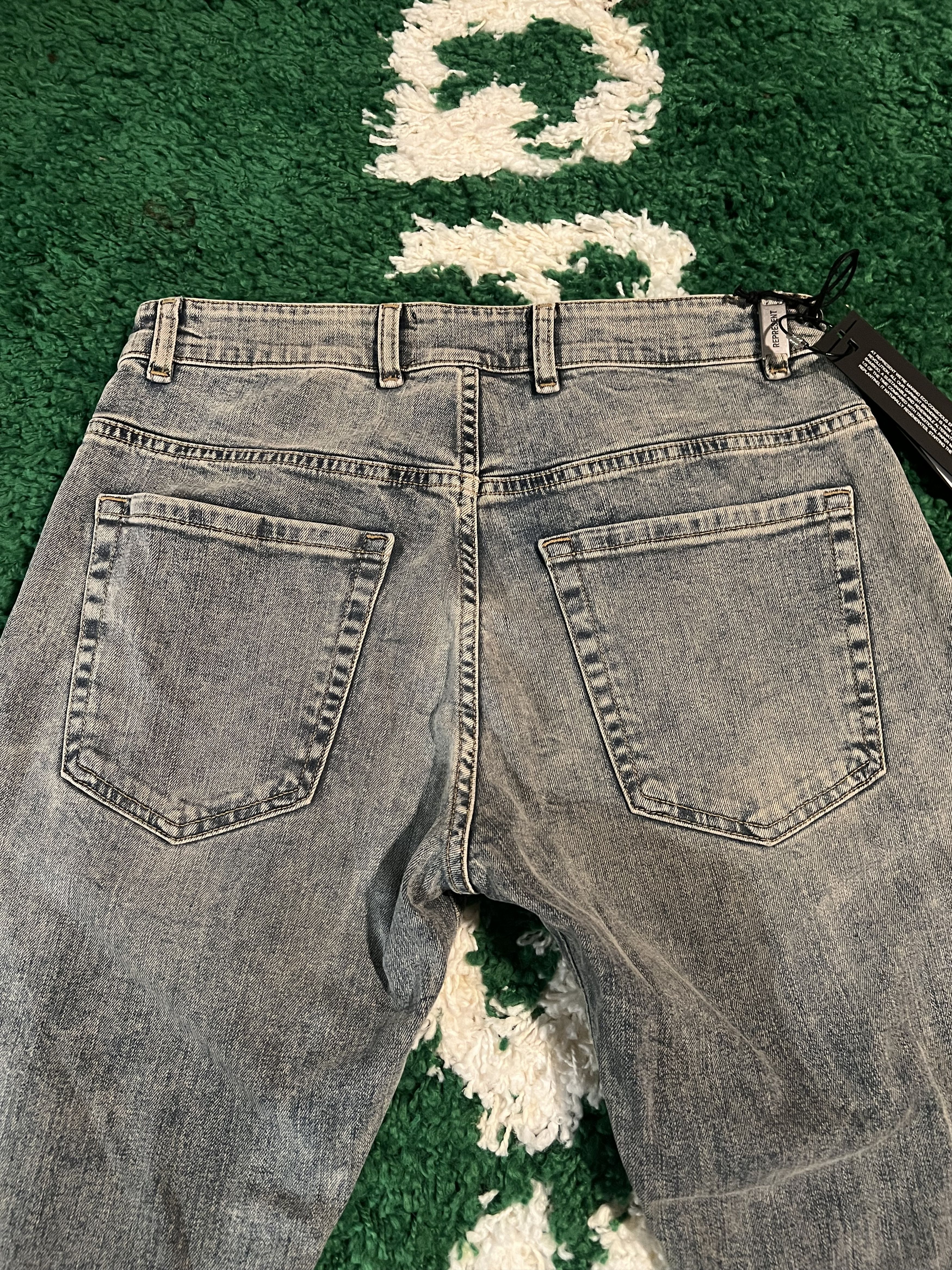 Represent Clo. REPRESENT Essintial Denim Blue Cream W33 NEW Size US 33 - 5 Thumbnail