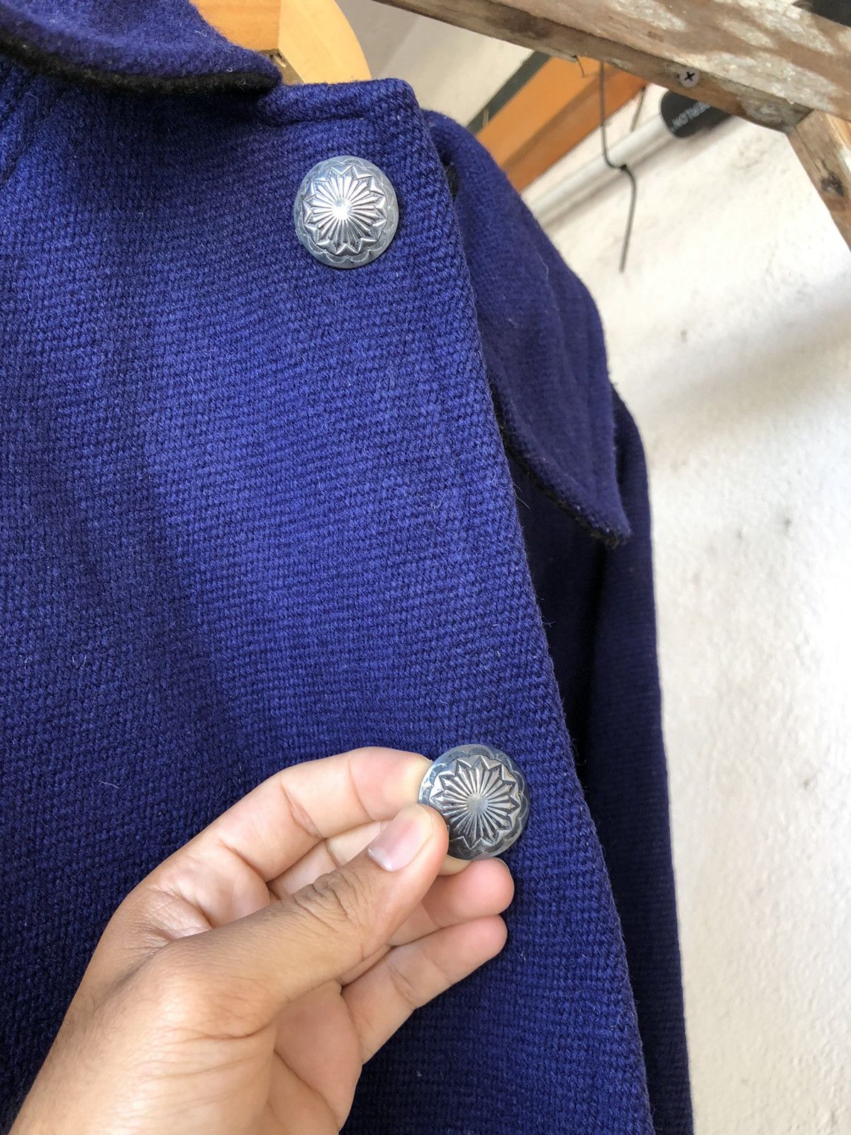Vintage Rare🔥Vintage Chimayo Centinela HandWoven Wool Heavy Jacket Size US L / EU 52-54 / 3 - 9 Thumbnail