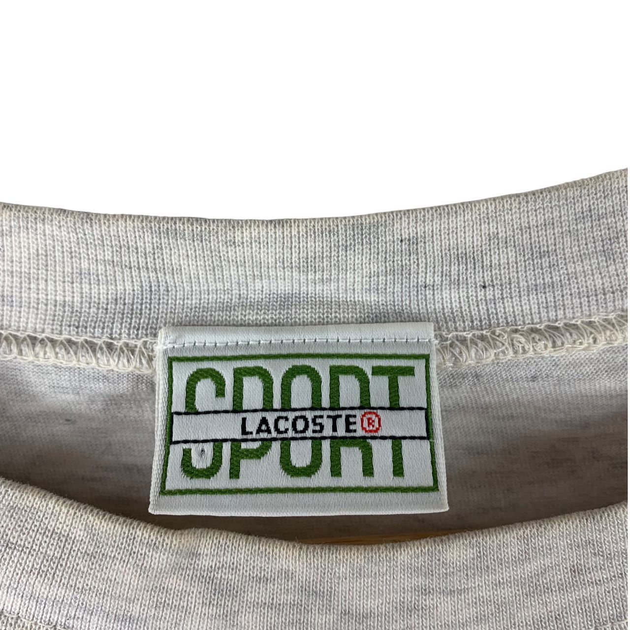 Lacoste × Vintage Vintage LACOSTE beach grey tee Size US L / EU 52-54 / 3 - 3 Thumbnail