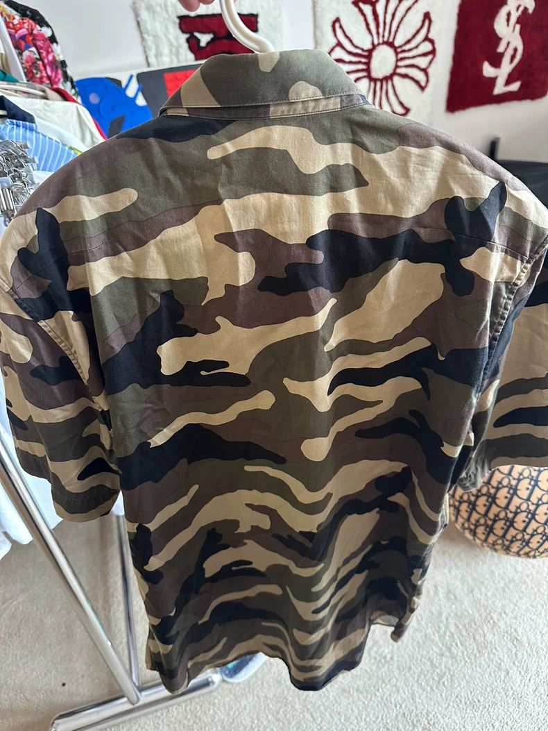 Dior Dior Size38 Camouflage floral embroidered short-sleeved shi Size US XXS / EU 40 - 2 Thumbnail