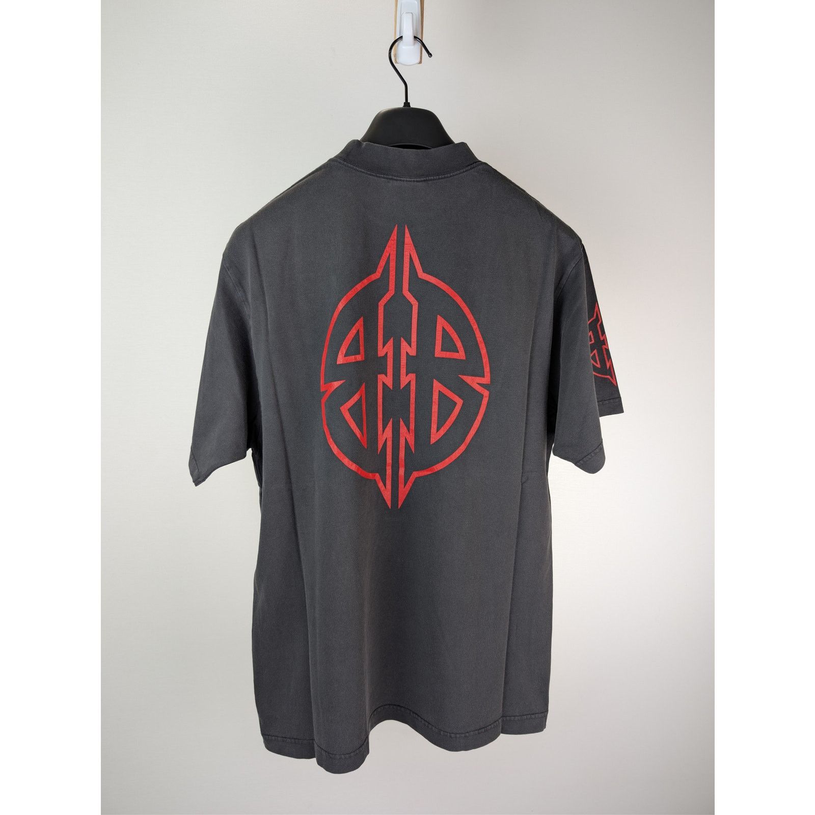 Balenciaga o1rshd1 Q:2 / Metal BB Vintage Jersey Medium Fit T-Shirt Size US M / EU 48-50 / 2 - 9 Thumbnail