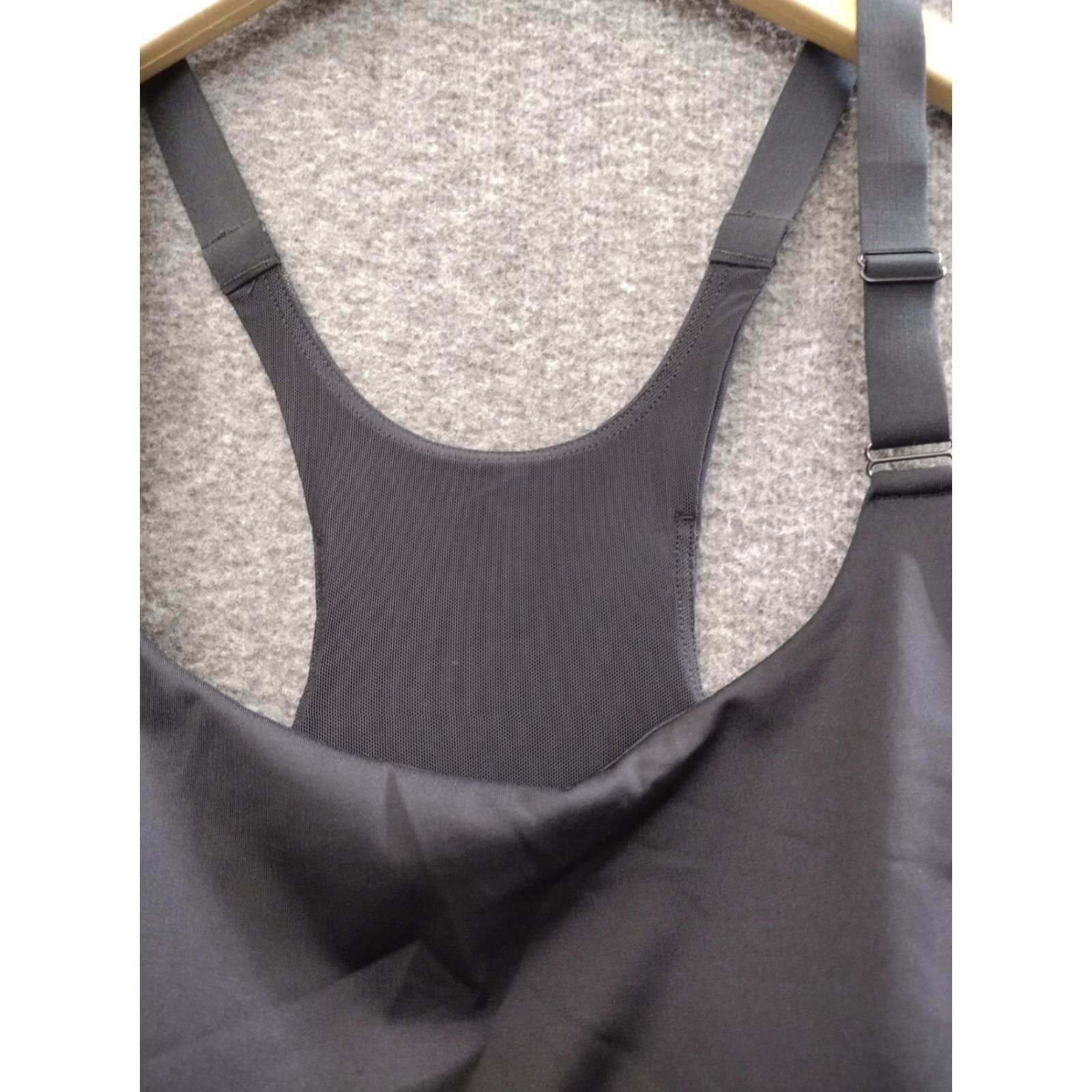 Vintage All In Motion Black Built In Shelf Bra Racerback XXL 214-05-5131 Women Sports Bra Sho r Size ONE SIZE - 7 Thumbnail