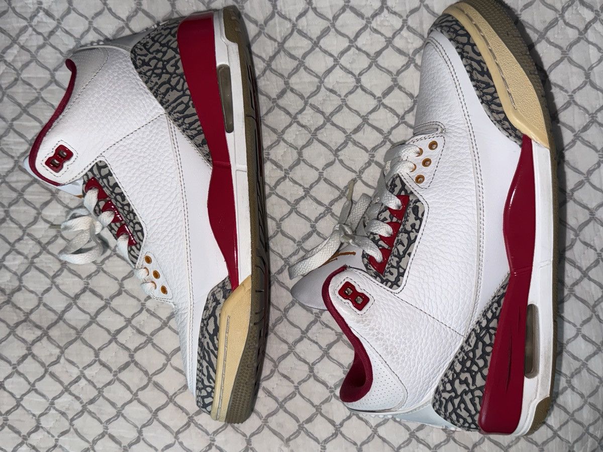 Jordan Brand Air Jordan 3 Retro ‘ Cardinal Red ’ Size US 9 / EU 42 - 1 Thumbnail