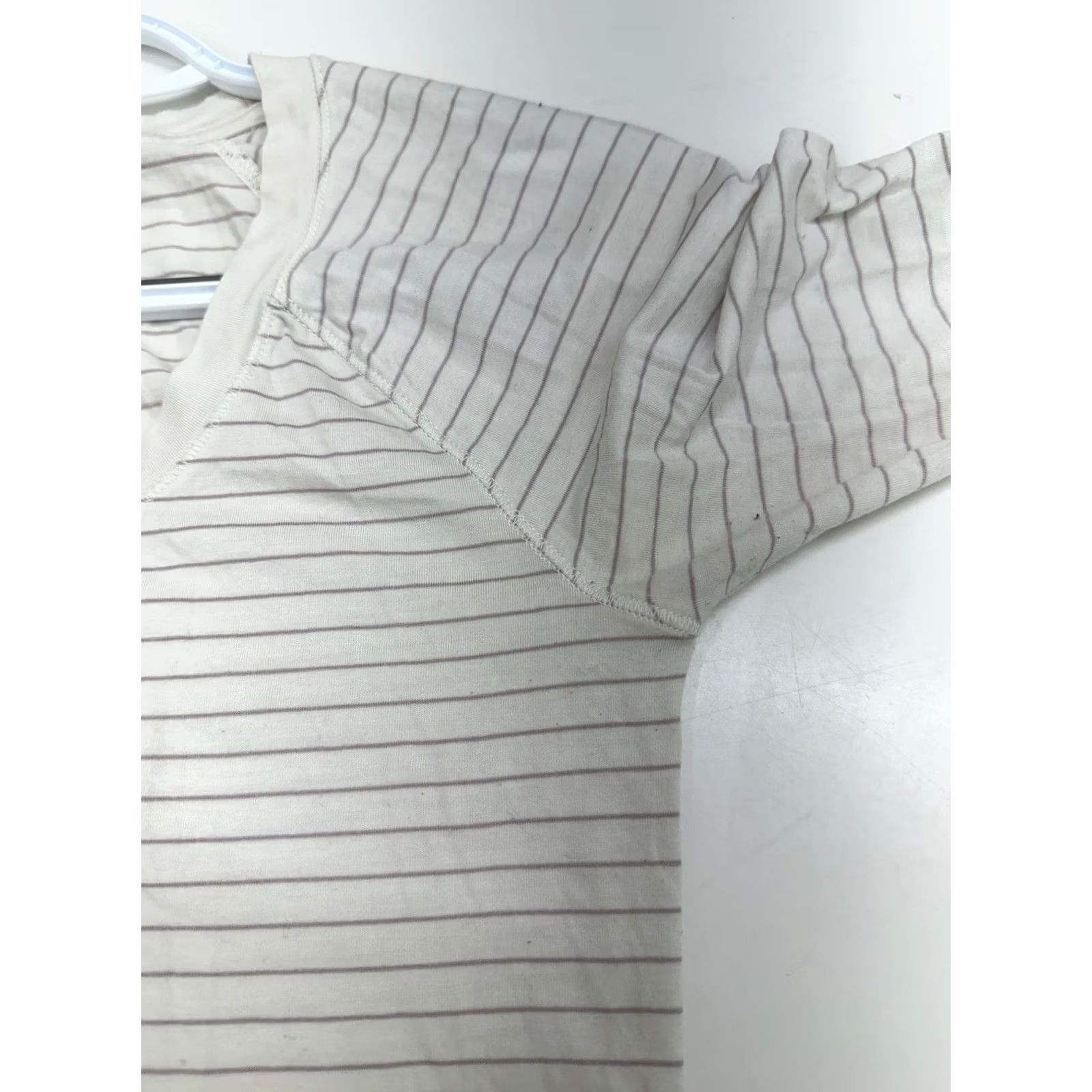 Vintage Calia by Carrie Underwood Top Womens Size XS White Pink Striped Long Sleeve Size XS / US 0-2 / IT 36-38 - 3 Thumbnail