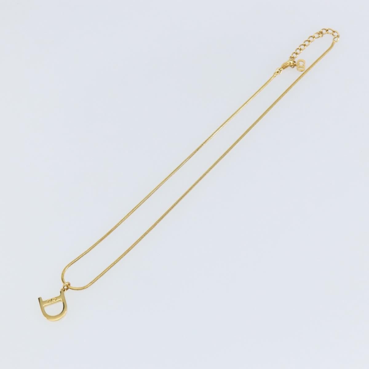 Dior Christian Dior D logo Pendant Necklace Metal Size ONE SIZE - 1 Thumbnail