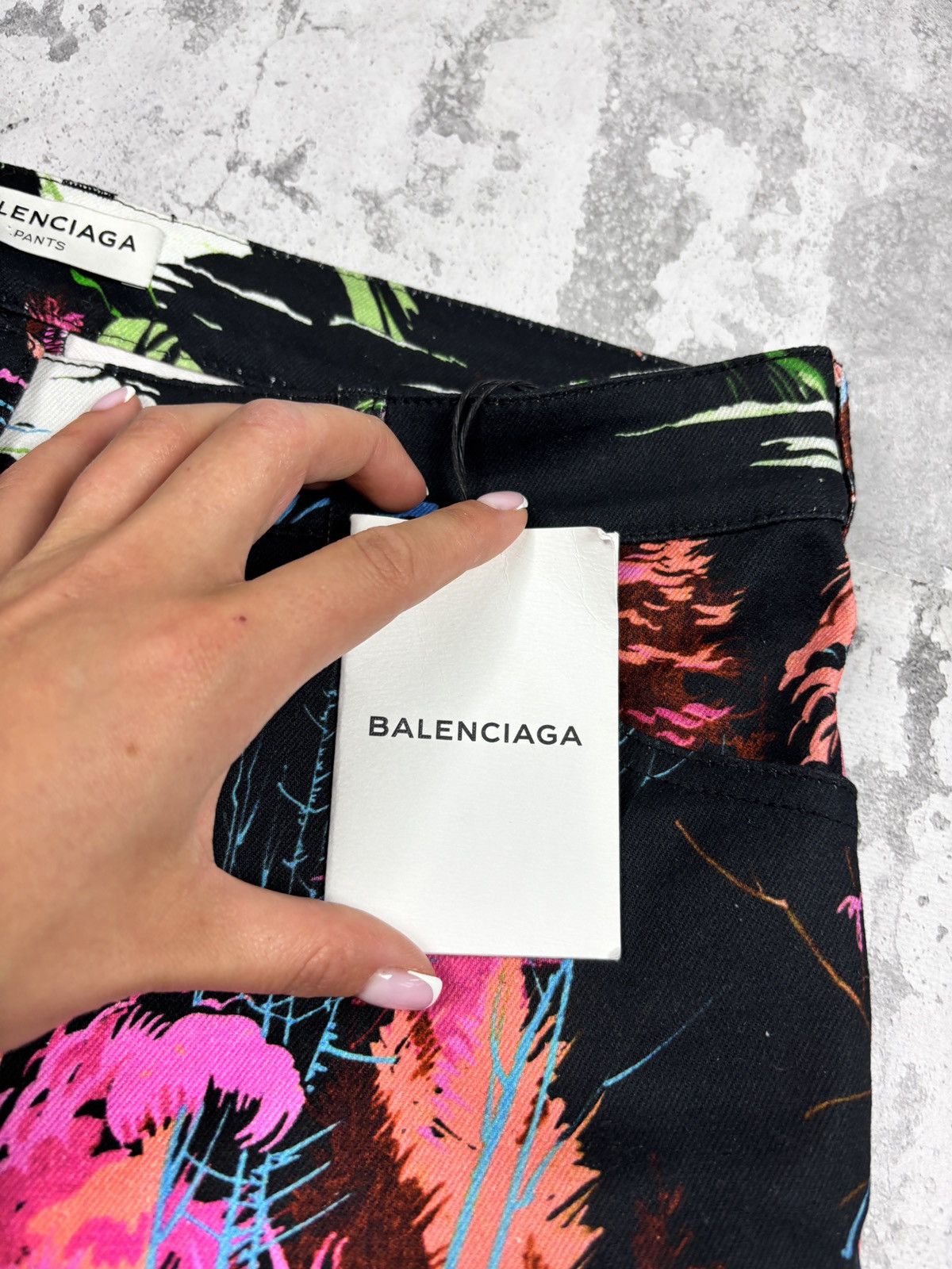 Balenciaga Balenciaga exotic Flora Print black Skinny Jeans New Size 27" / US 4 / IT 40 - 2 Thumbnail
